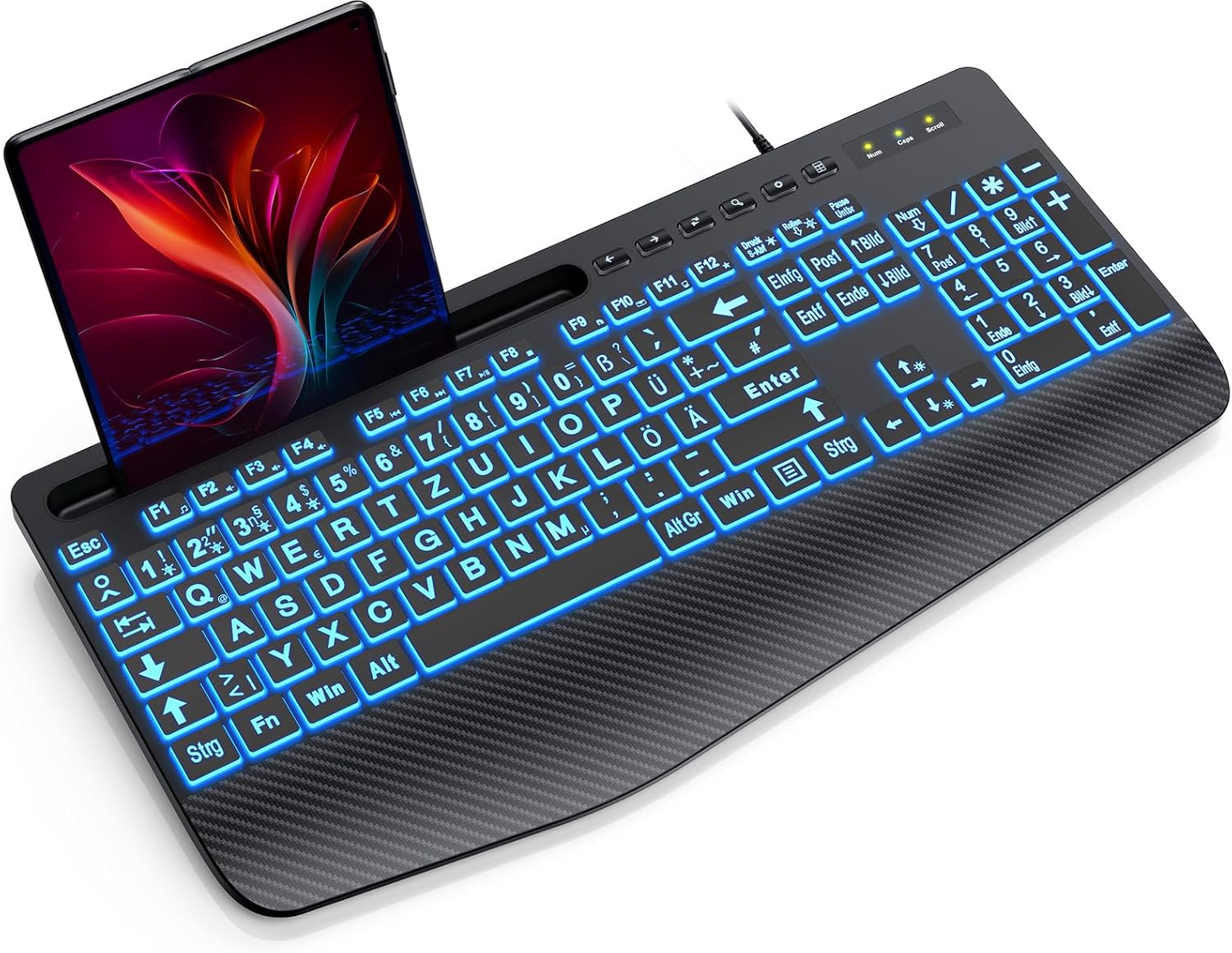 Detalle de SABLUTE Tastatur 7 Farben ⌨