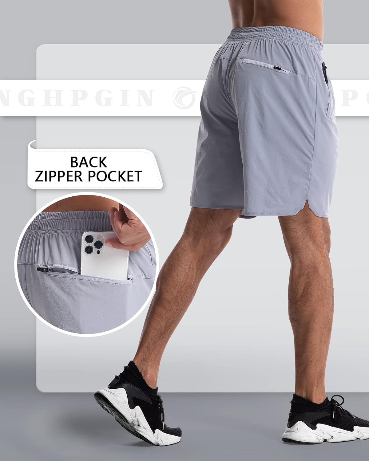 Detalle 2 de CANGHPGIN 2-Pack Workout Shorts 7-inch