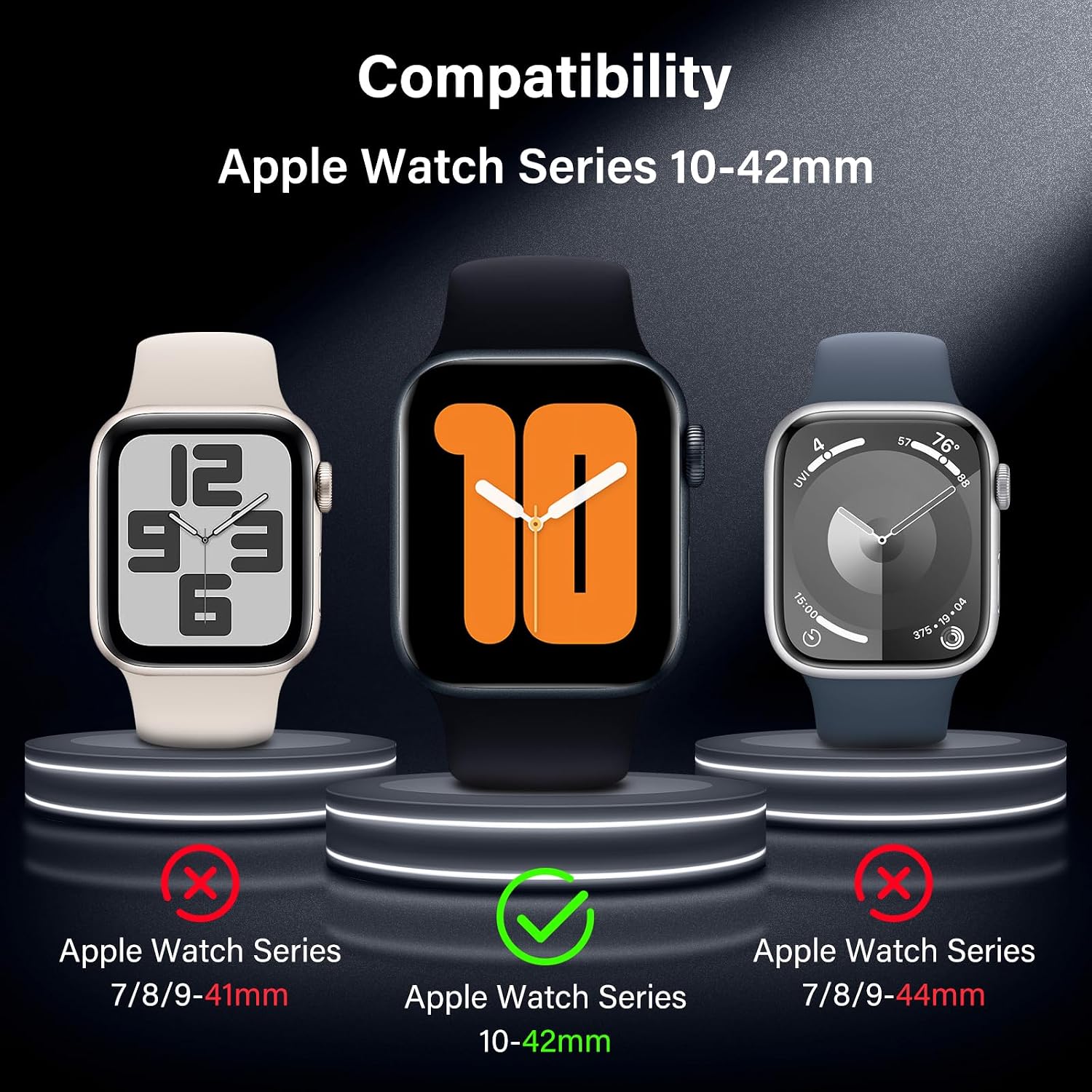 Thumbnail 1 de UniqueMe Apple Watch 42mm screen protector