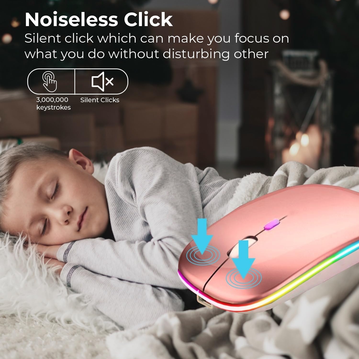 Thumbnail 5 de GLOBAL TECH Wireless Bluetooth Mouse 800/1200/1600 DPI