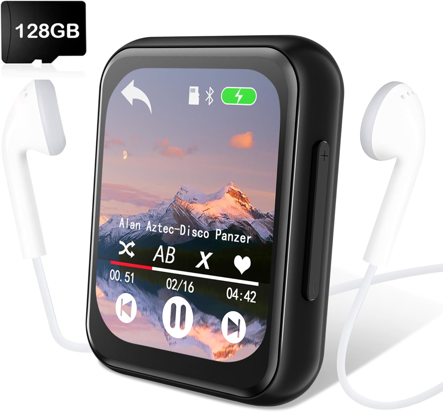 AiMoonsa 128GB MP3 con Bluetooth 5.3