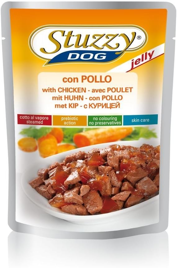 Detalle de Stuzzy Cibo Umido per Cani con Manzo in Gelatina in Busta – 24 x 100 g