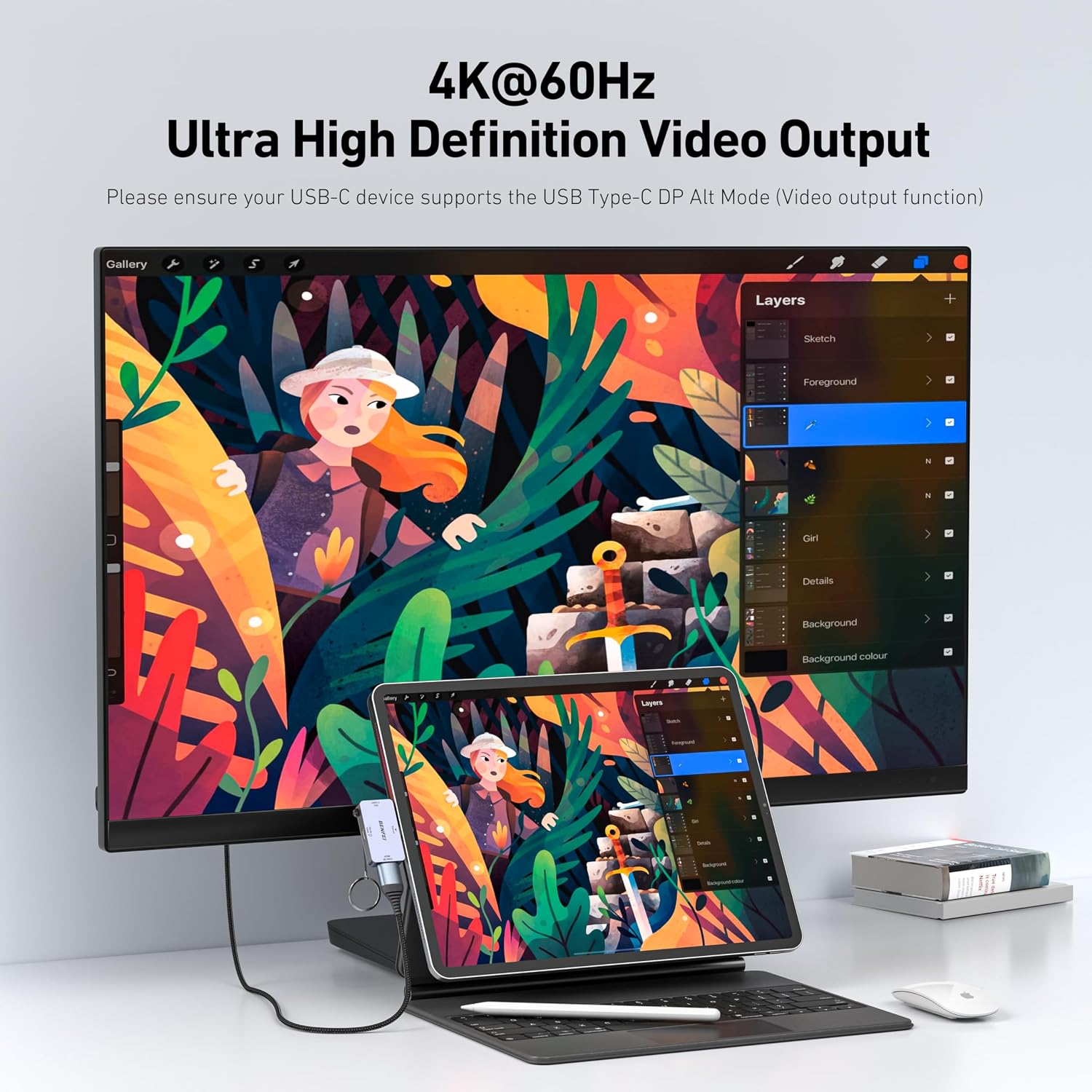 Thumbnail 3 de BENFEI USB-C auf HDMI Hub mit 4K@60Hz