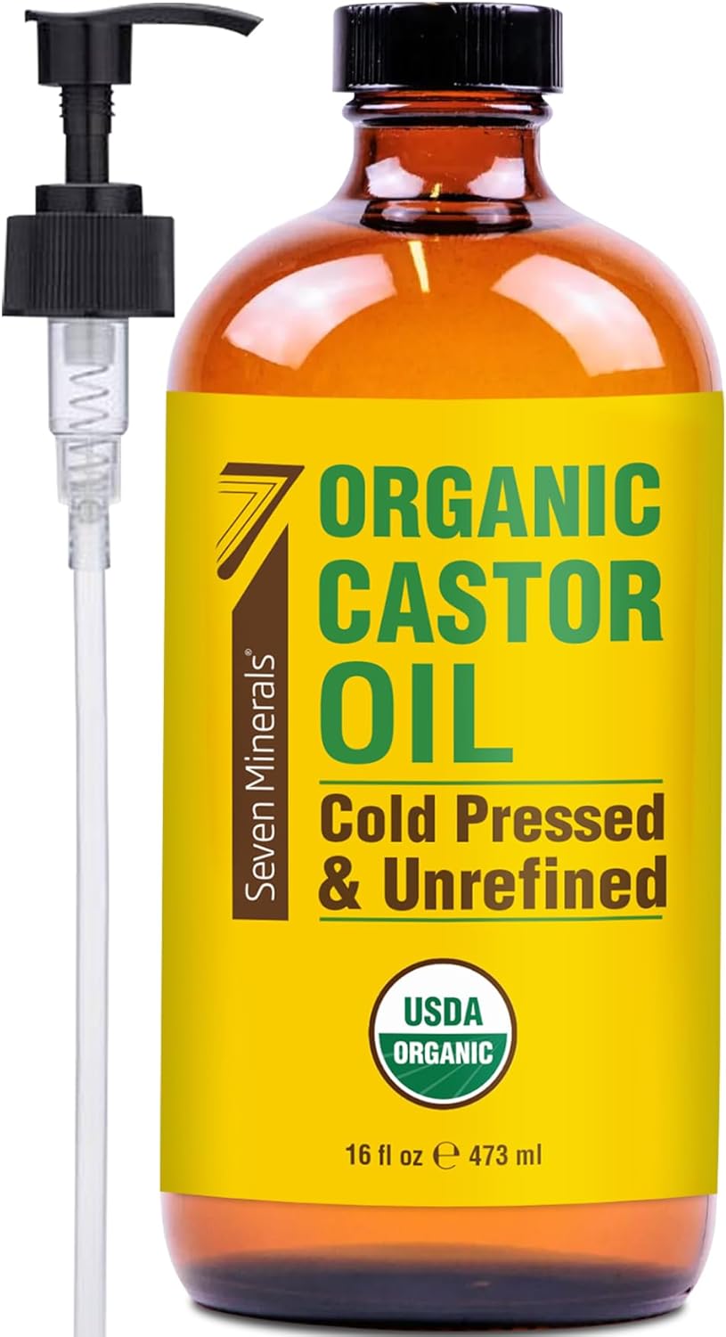 Seven Minerals Castor Oil 16 fl oz bottle