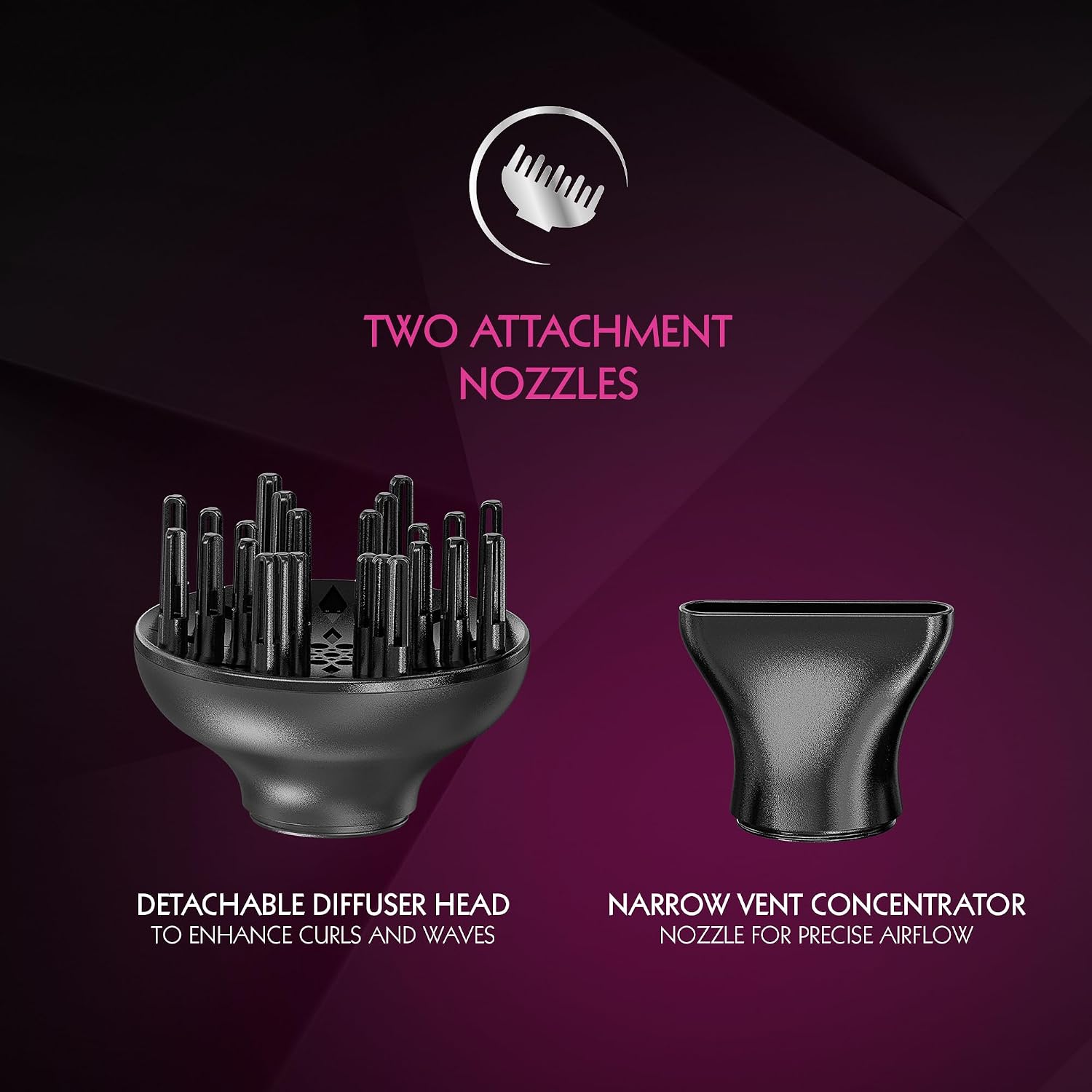 Detalle de Sèche-cheveux WAHL Power Shine avec bouton Cool Shot, 3 températures et 2 vitesses