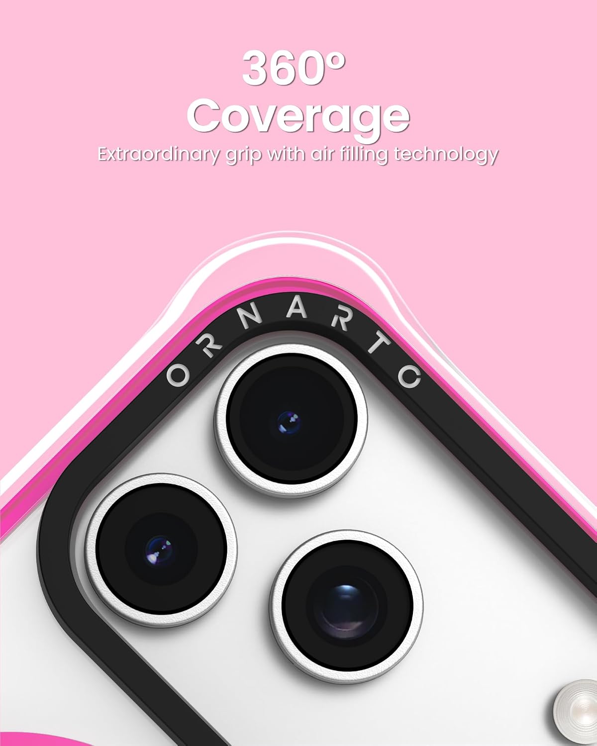 Detalle 2 de ORNARTO Air Case iPhone 17 Pro Max, MagSafe compatible