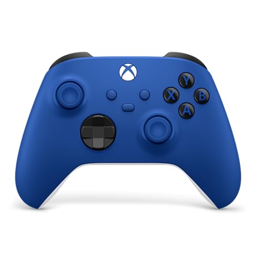 Detalle de Xbox Wireless Gaming Controller, Shock Blue — Modernized design with textured grips and versatile connectivity