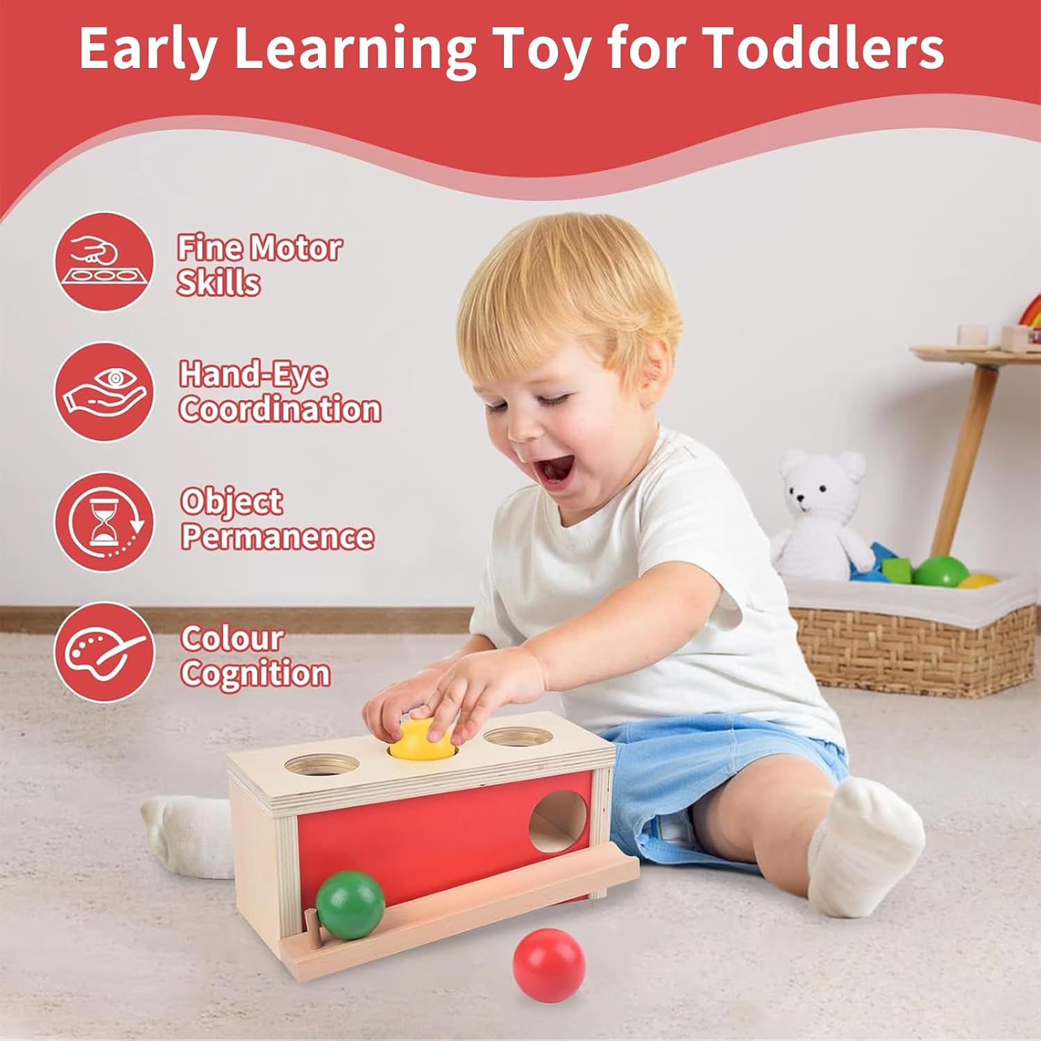 Thumbnail 1 de Smartwo Montessori Object Permanence Box 1–2 yrs