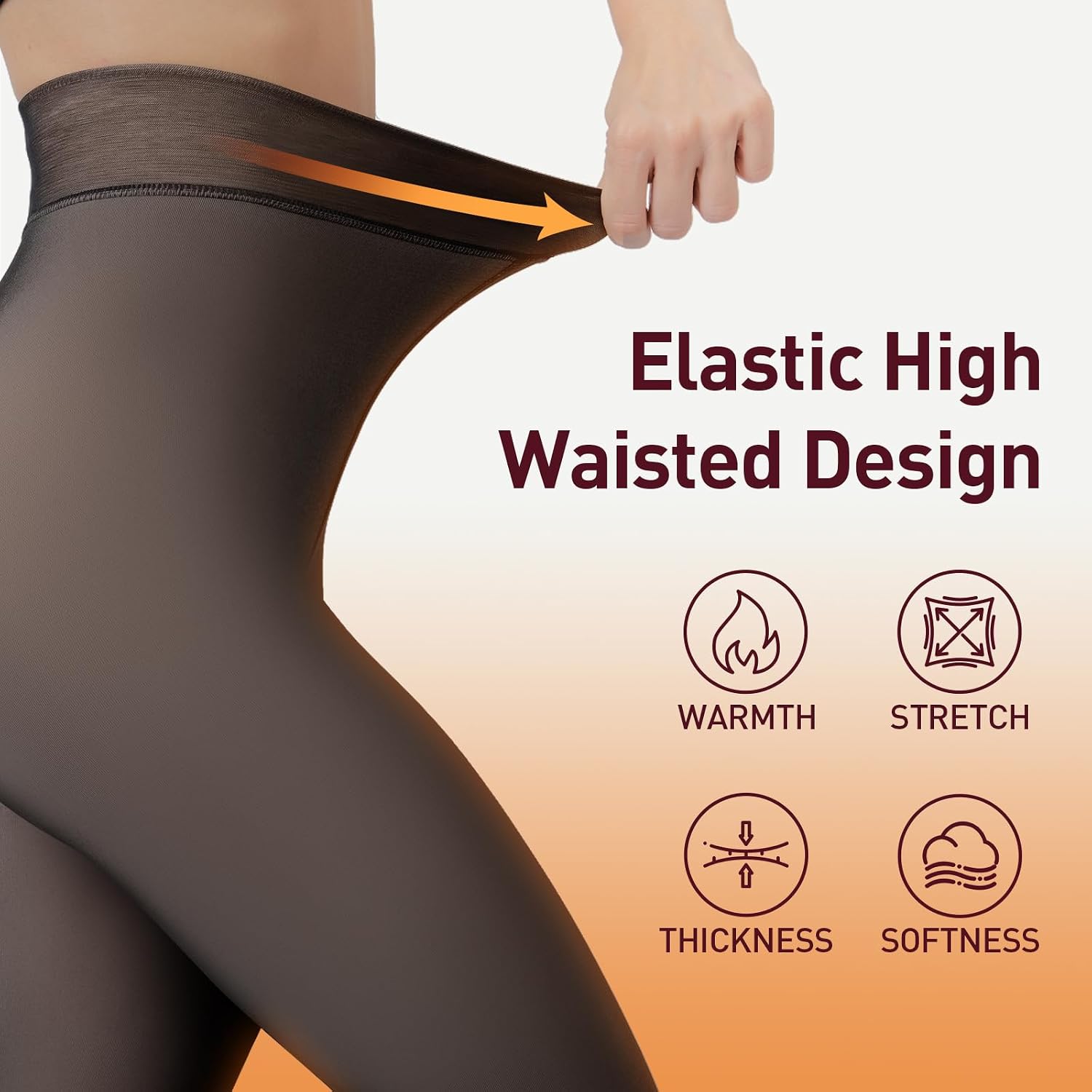 Detalle 2 de JIZ Translucent Fleece Lined Tights 220g