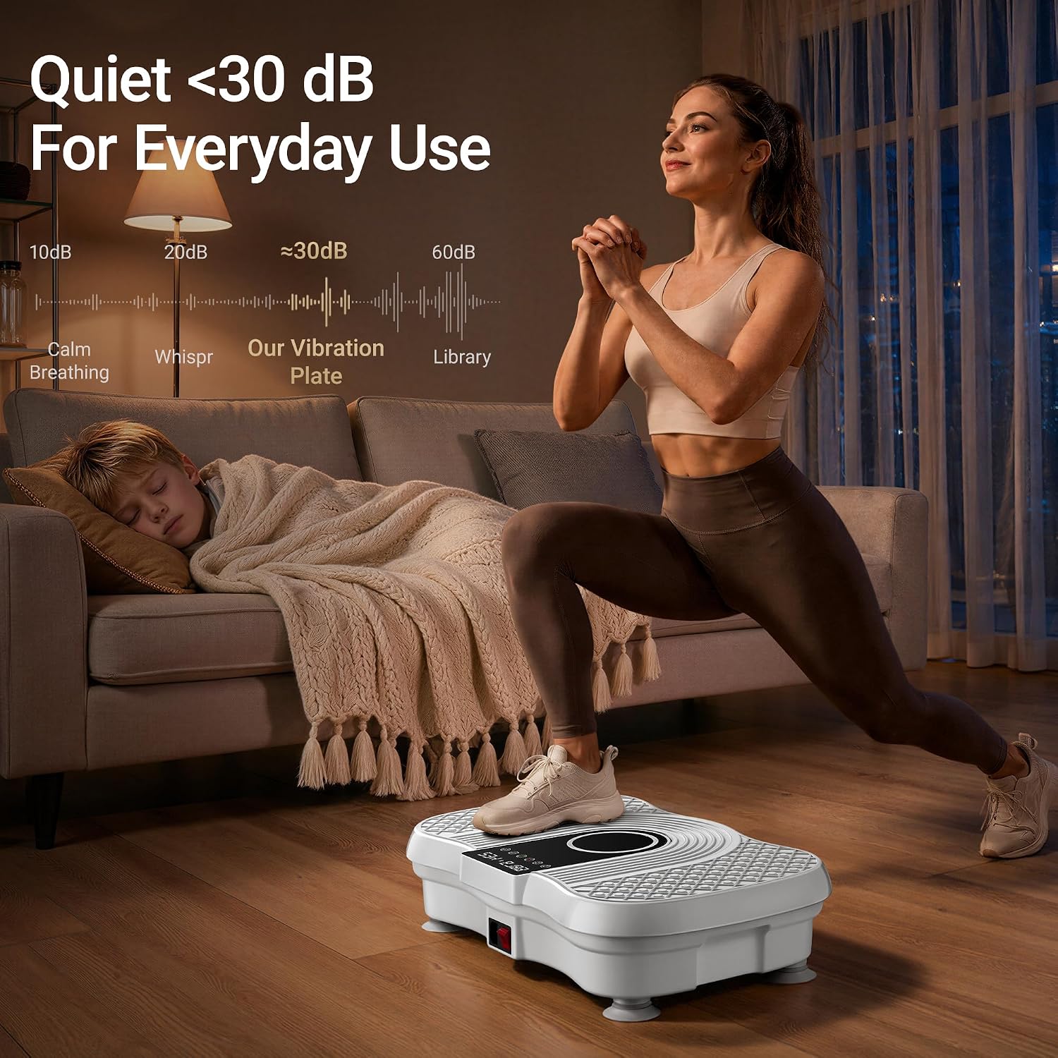 Detalle de LONTEK SN-SZ09A Vibration Plate with 120 Speeds and 5 Auto Programs