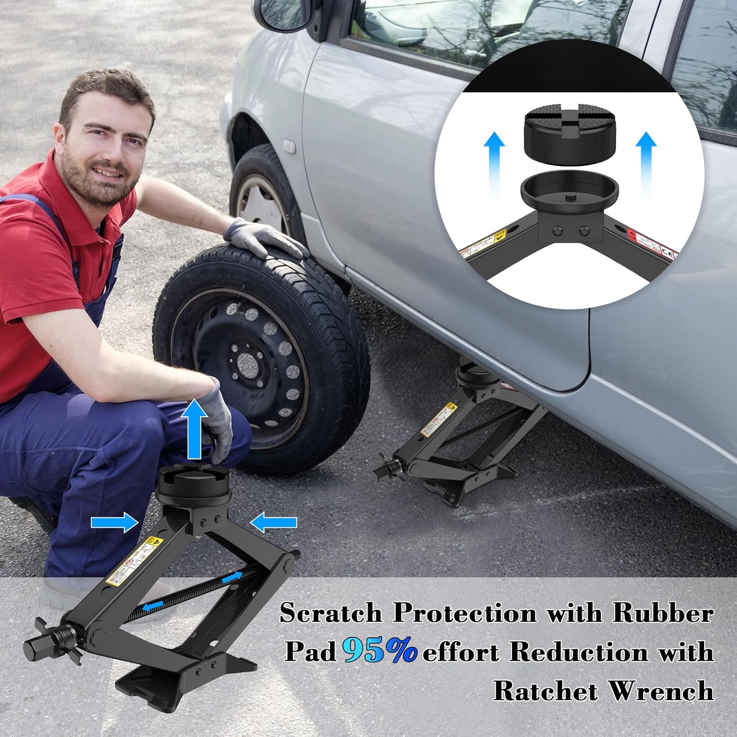 Thumbnail 3 de IMAYCC Scherenwagenheber 2,5 t für Auto