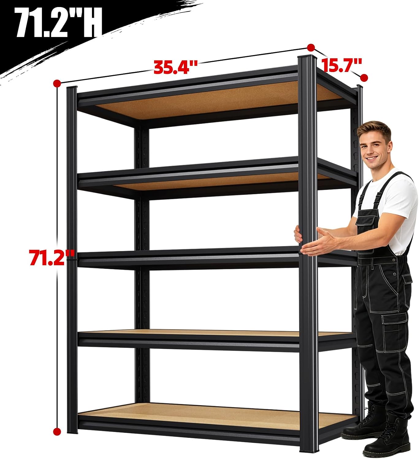 Detalle 2 de KORVENA Storage Shelving 5-Tier