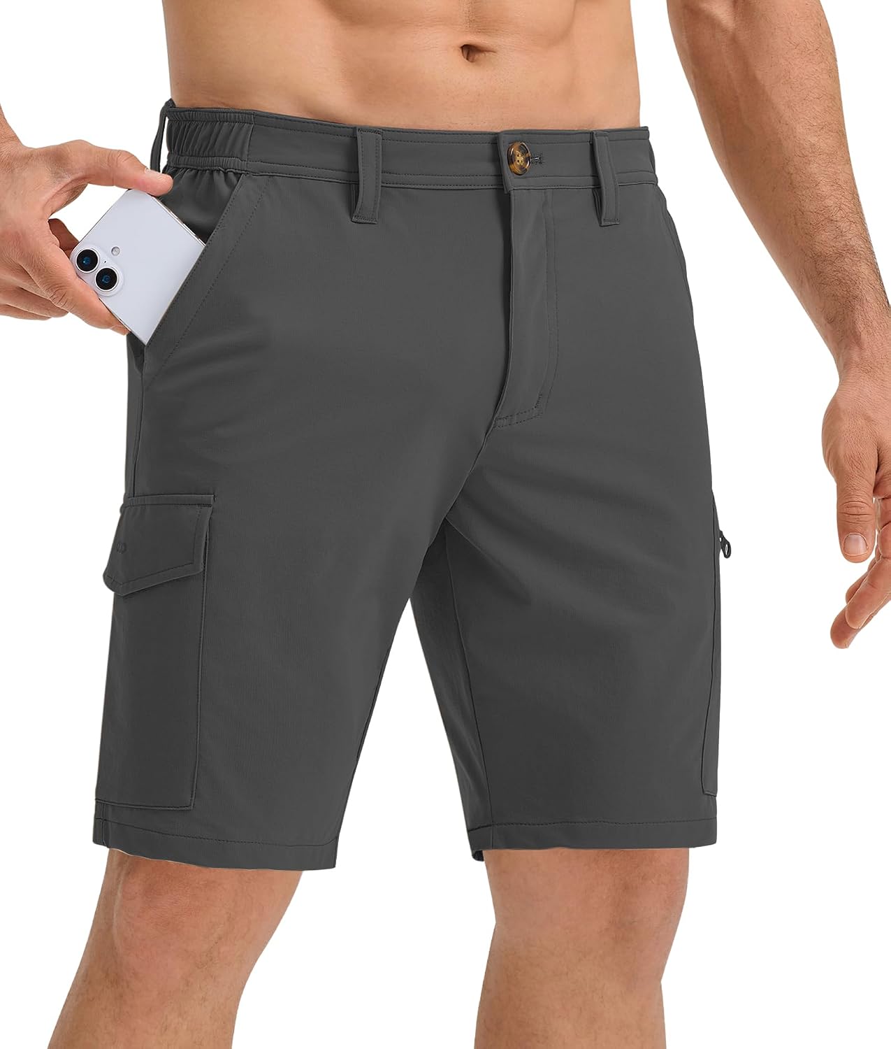 Thumbnail 6 de 33,000ft Men's Outdoor Water-Resistant 10" Cargo Shorts with UPF50+ and 6 Pockets