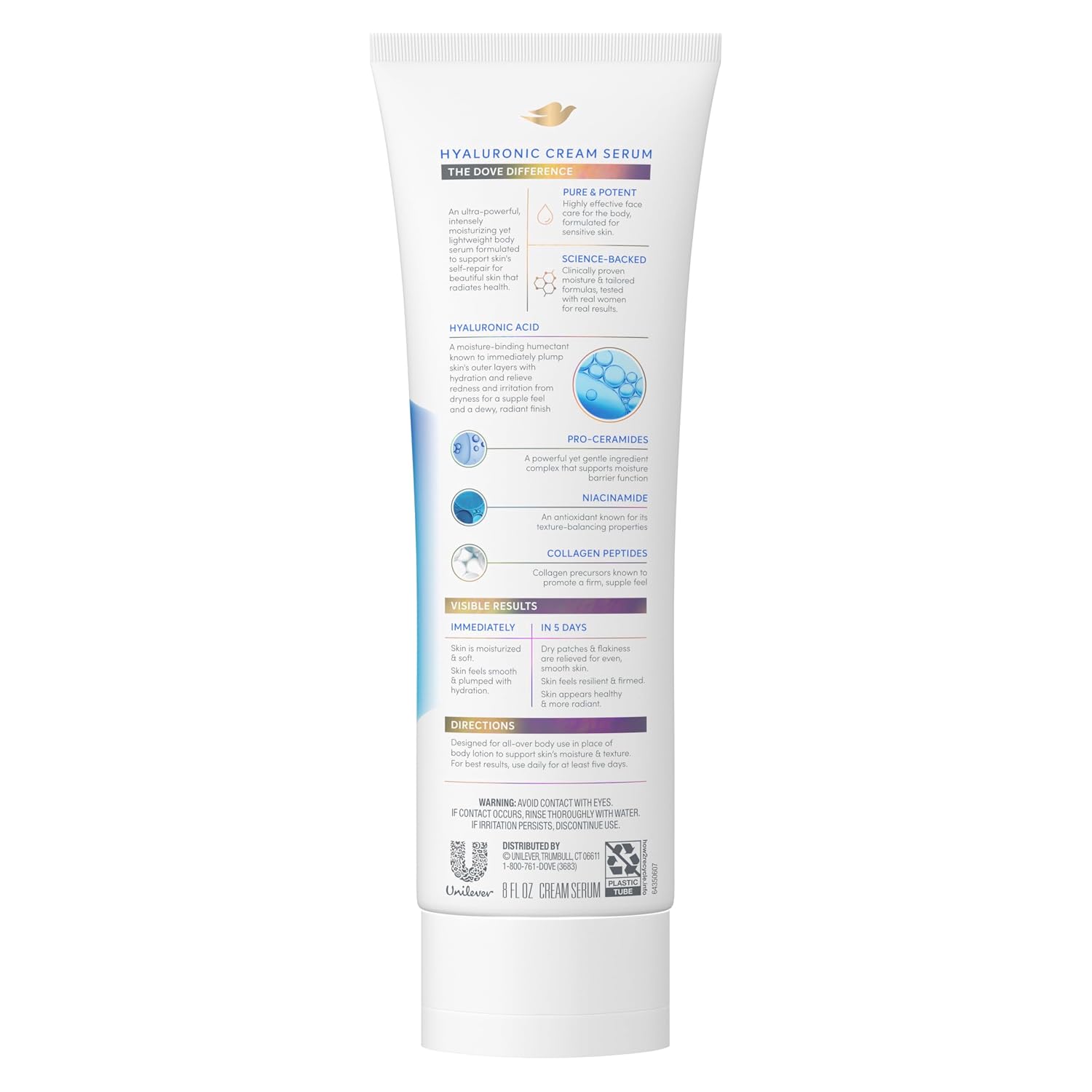 Detalle 2 de Dove Body Cream Serum, 8 oz