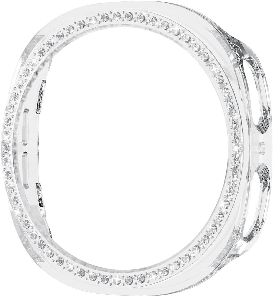 Detalle 2 de Bling Case Diamond Bumper Hard PC Cover for Samsung Galaxy Watch 8 40mm (Clear)
