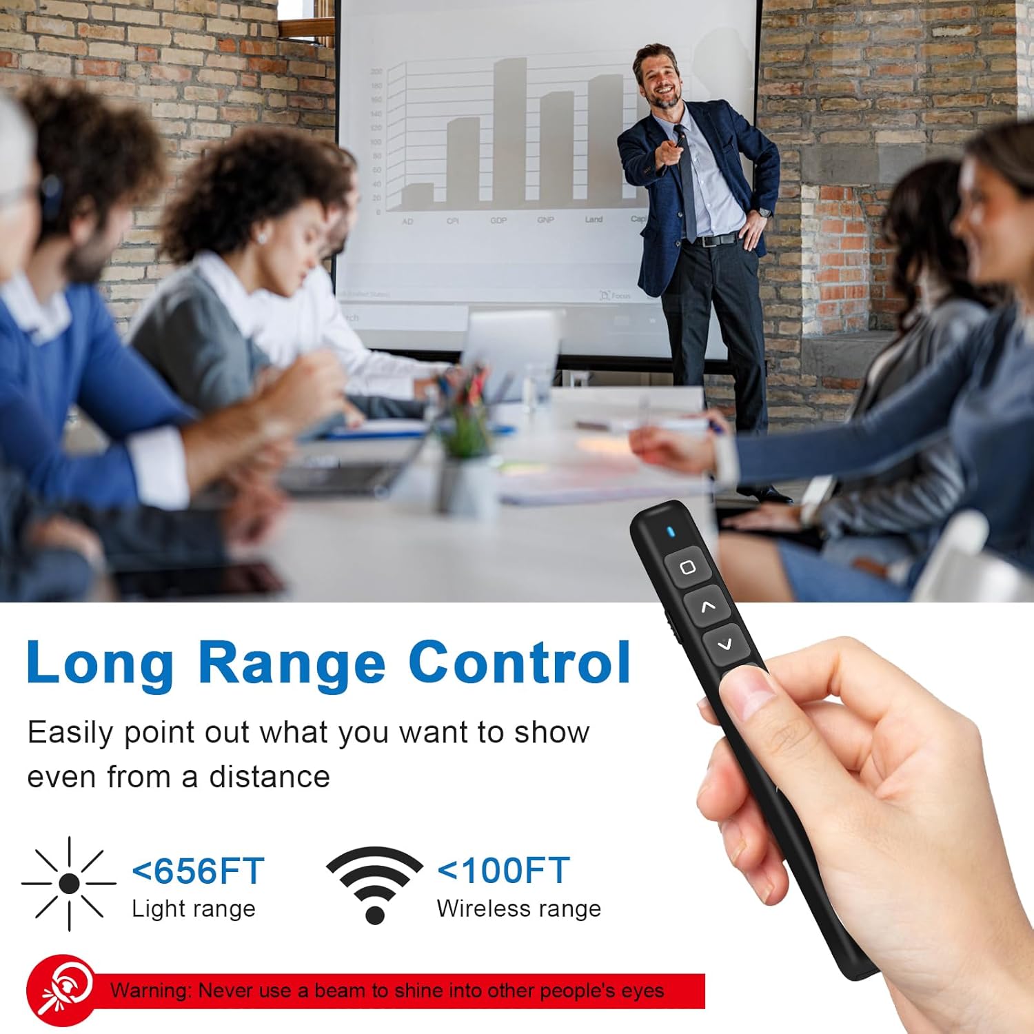 Detalle 2 de KUIYN Wireless Presenter B3 100 m