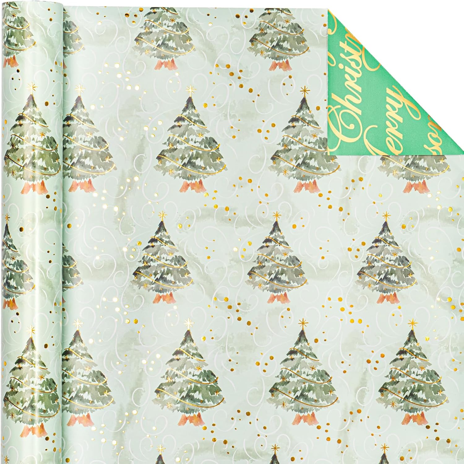 Detalle de WRAPAHOLIC Christmas Wrapping Paper, Mini Roll