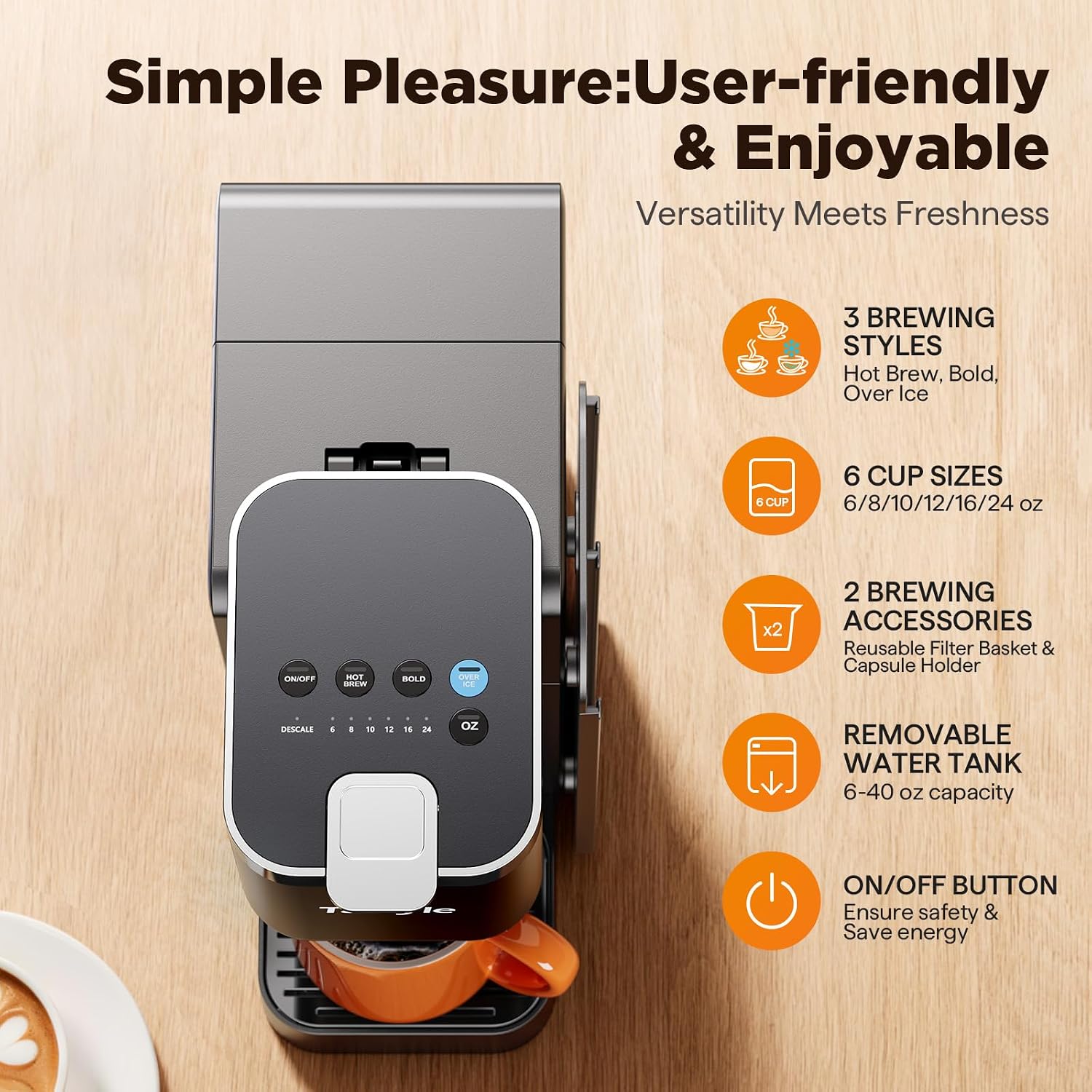 Thumbnail 1 de Tastyle Hot & Iced Coffee Maker 40oz