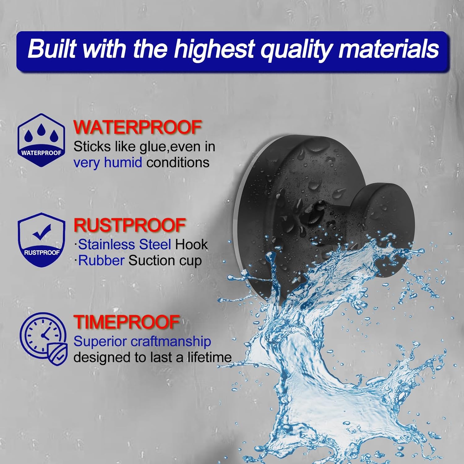 Thumbnail 2 de Bntuk Suction Cup Hooks for Shower ⚙