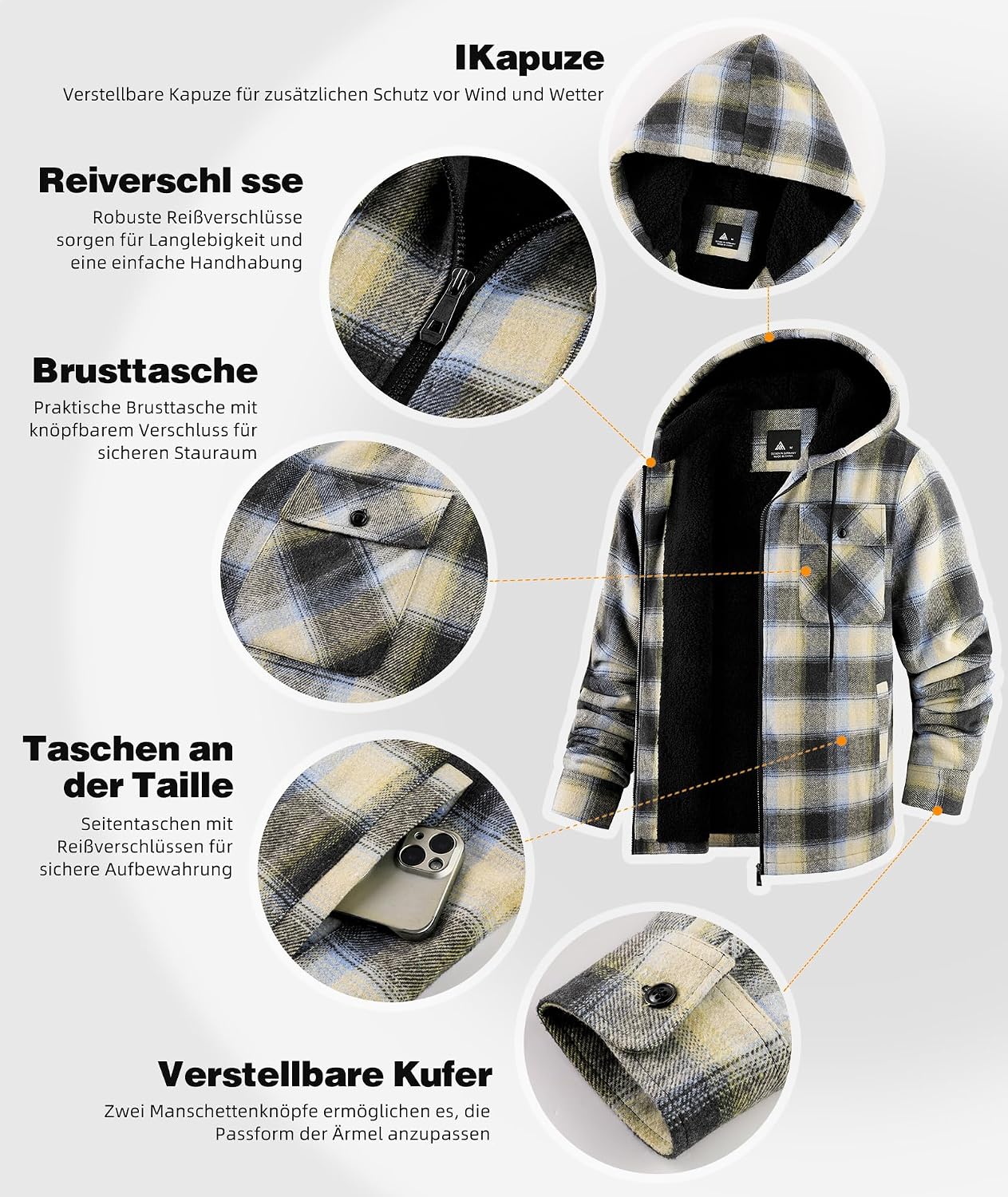 Thumbnail 3 de JACKETOWN Giacca Uomo in Flanella Quadri