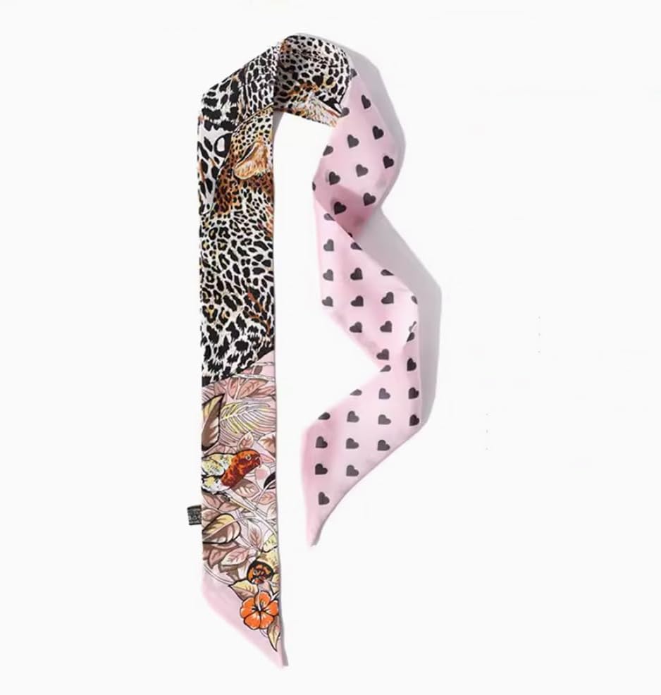 Detalle 2 de JERLA Mulberry Silk Scarf, 34.7 × 1.97 inches