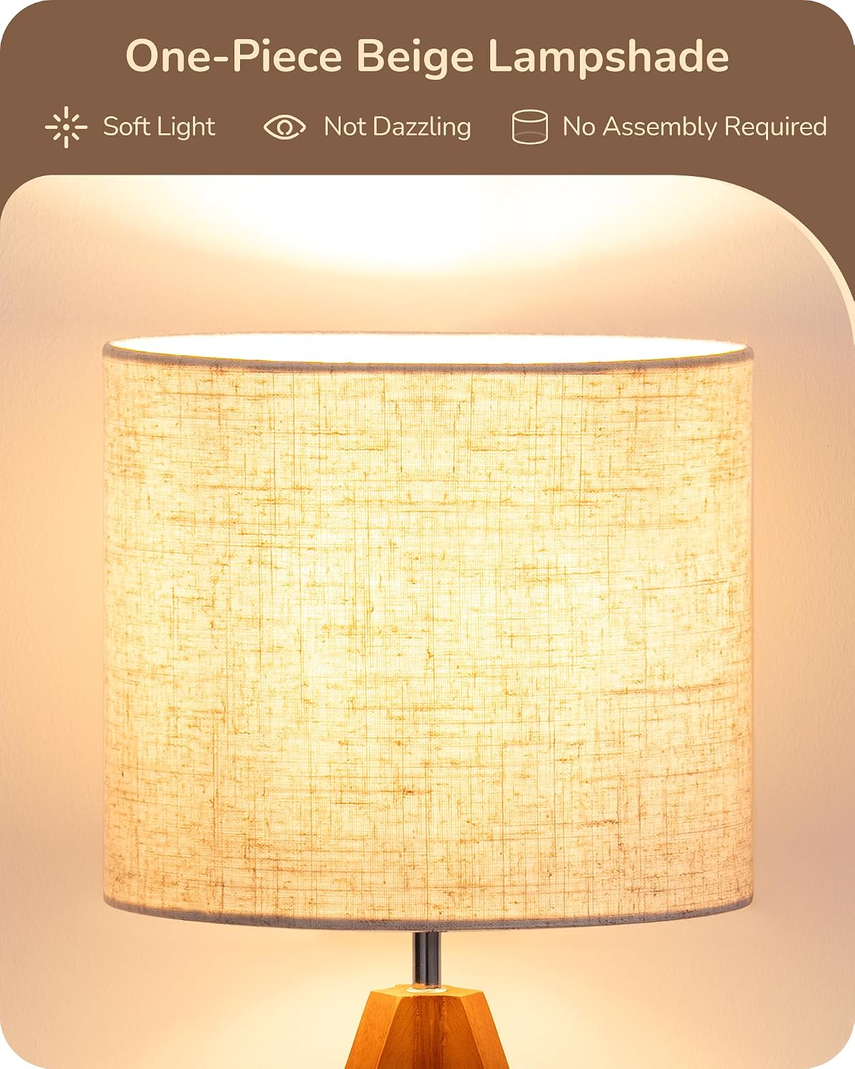 Detalle de EDISHINE Tripod Table Lamp 14.2 in