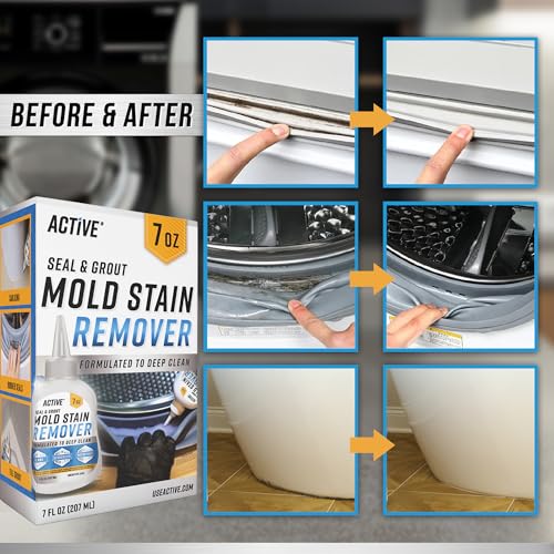 Detalle de ACTIVE Mould Stain Remover Gel Cleaner for Front Loader Seals and Grout (207 mL)