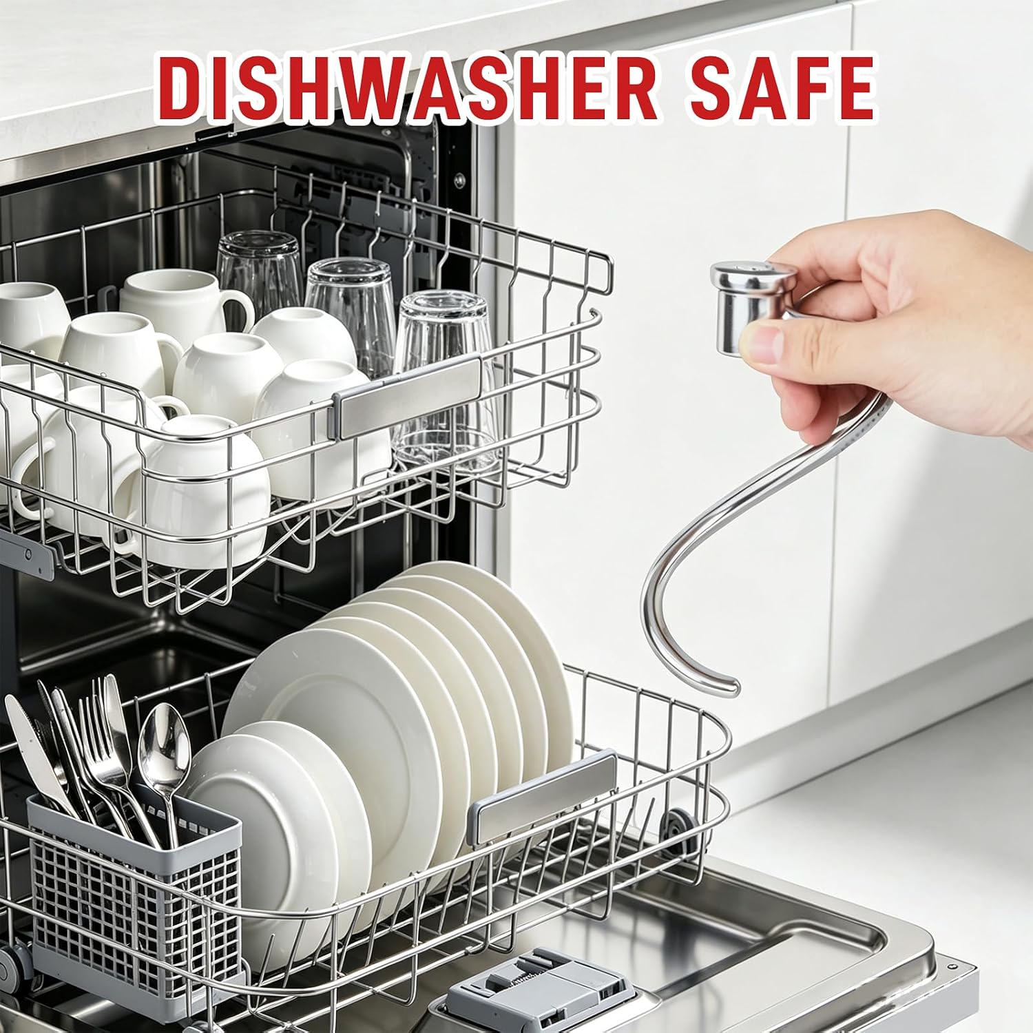 Thumbnail 6 de KitchenAid-Compatible Dough Hook, Stainless Steel