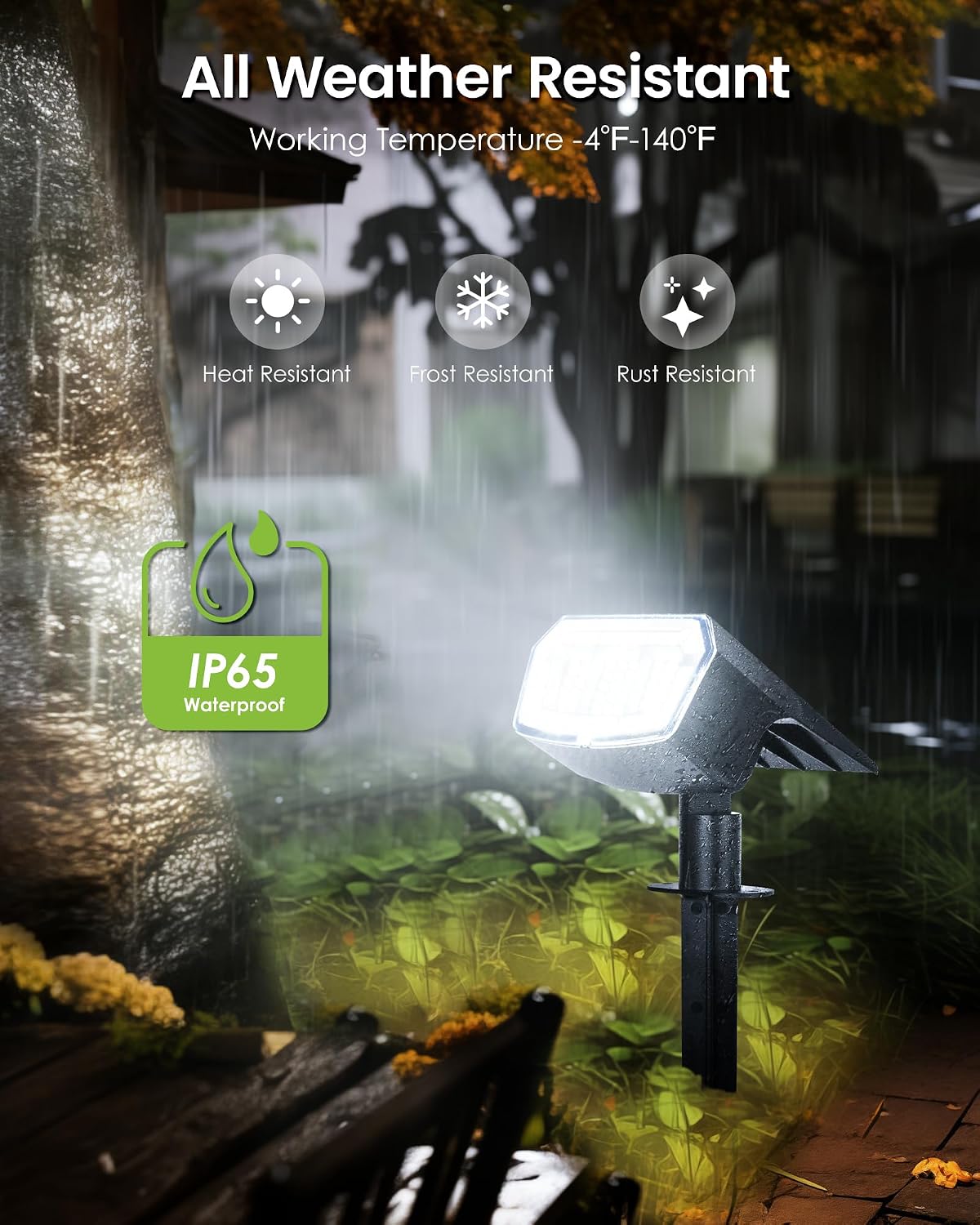 Thumbnail 6 de SyncGlow 10580 Solar Spot Lights, 10-Pack, Cool White, 63 LEDs