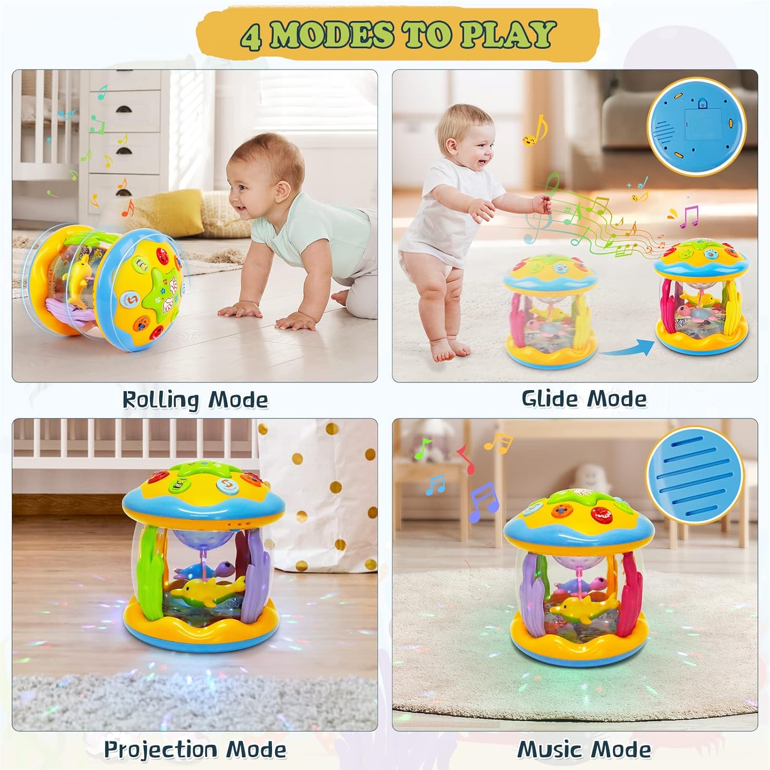 Thumbnail 3 de m zimoon Ocean Projector Baby Toy 8 modes