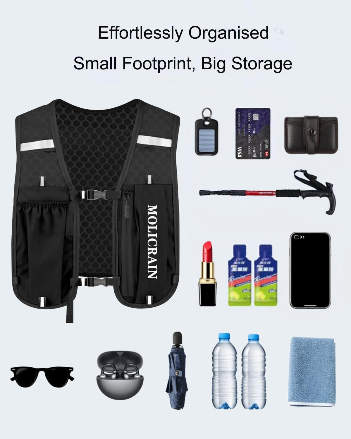 Thumbnail 3 de MOLICRAIN Running Hydration Vest 5L