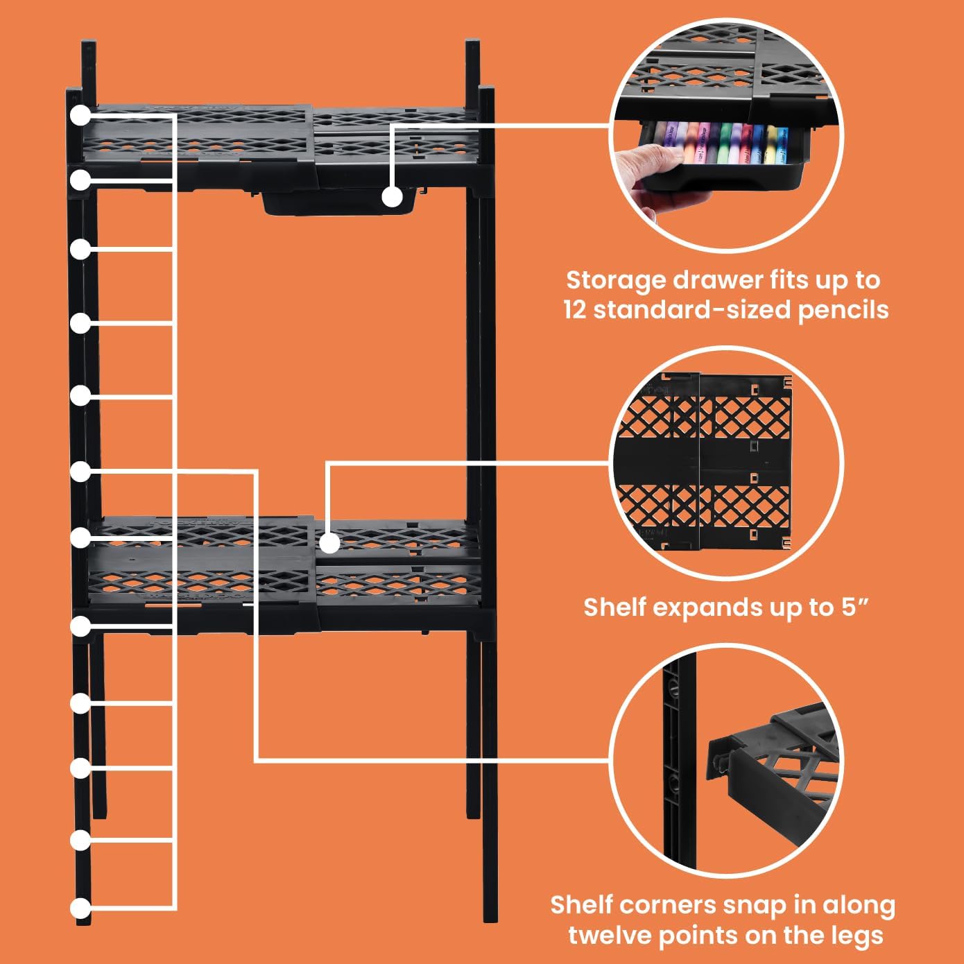Detalle de LockerMate Double Locker Shelf