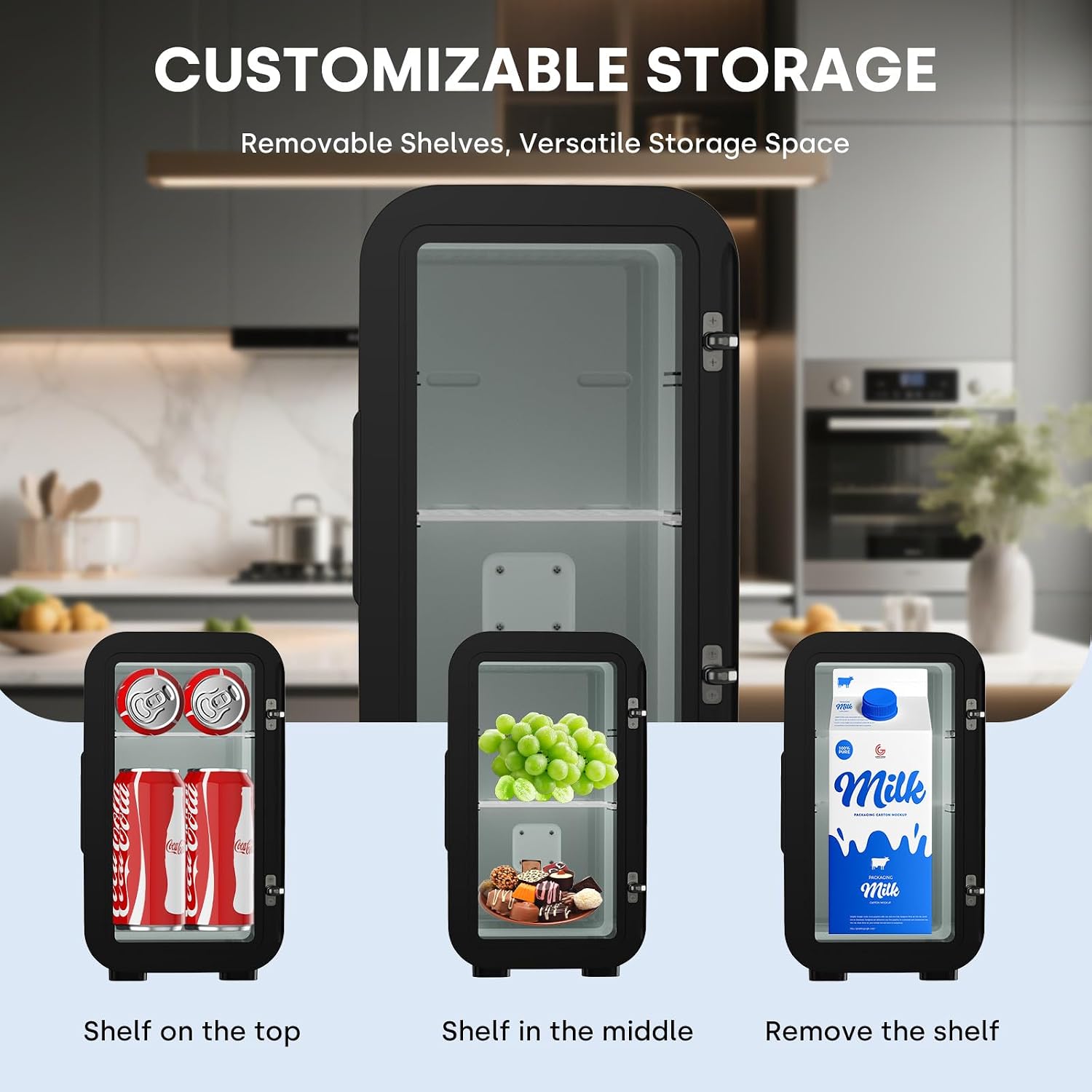 Thumbnail 6 de Enventor 6 Litre Mini Fridge – Portable Cooler and Warmer (AC + 12V DC)