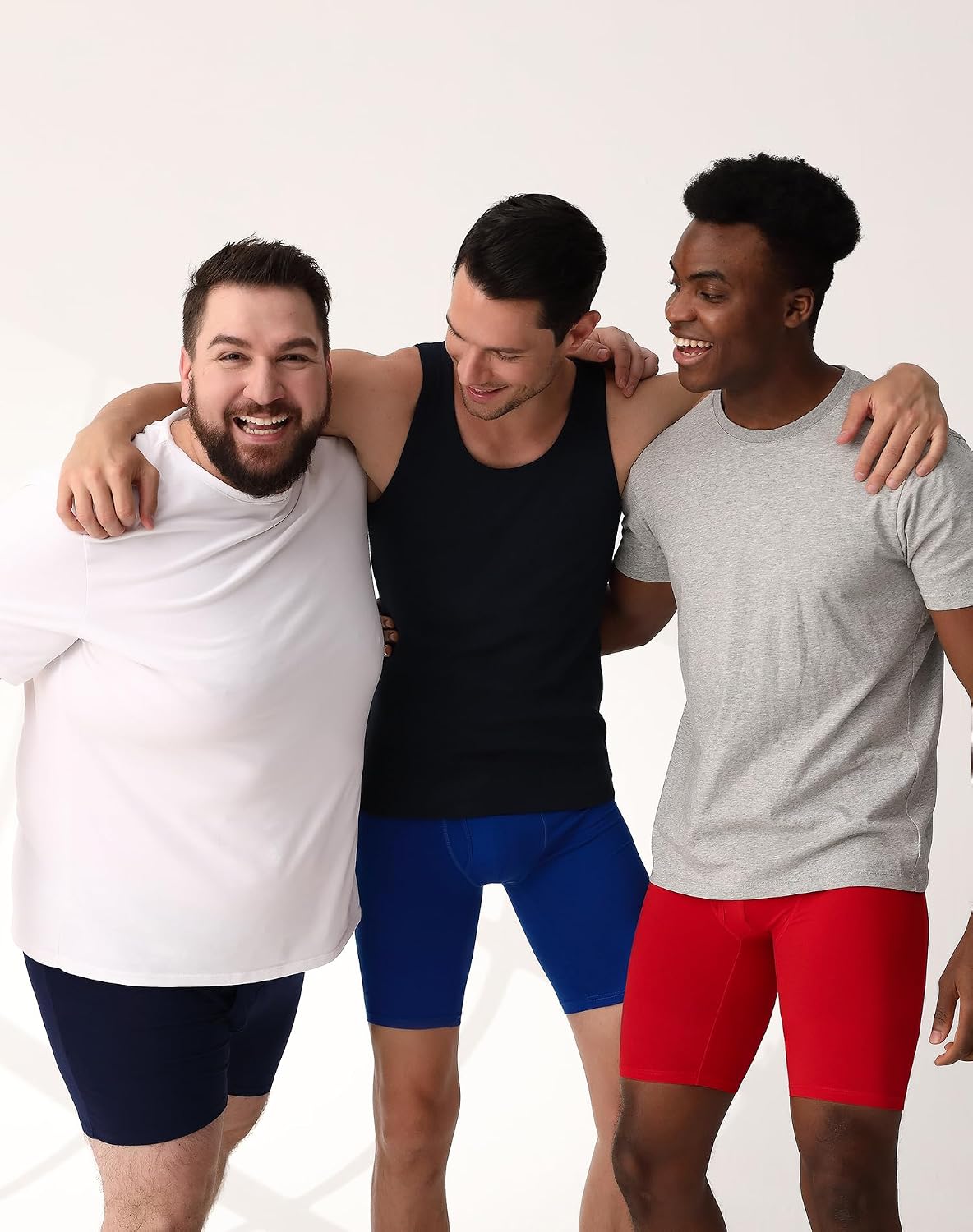 Thumbnail 1 de INNERSY lange katoenen boxershorts voor heren, anti-schuur, 3 stuks