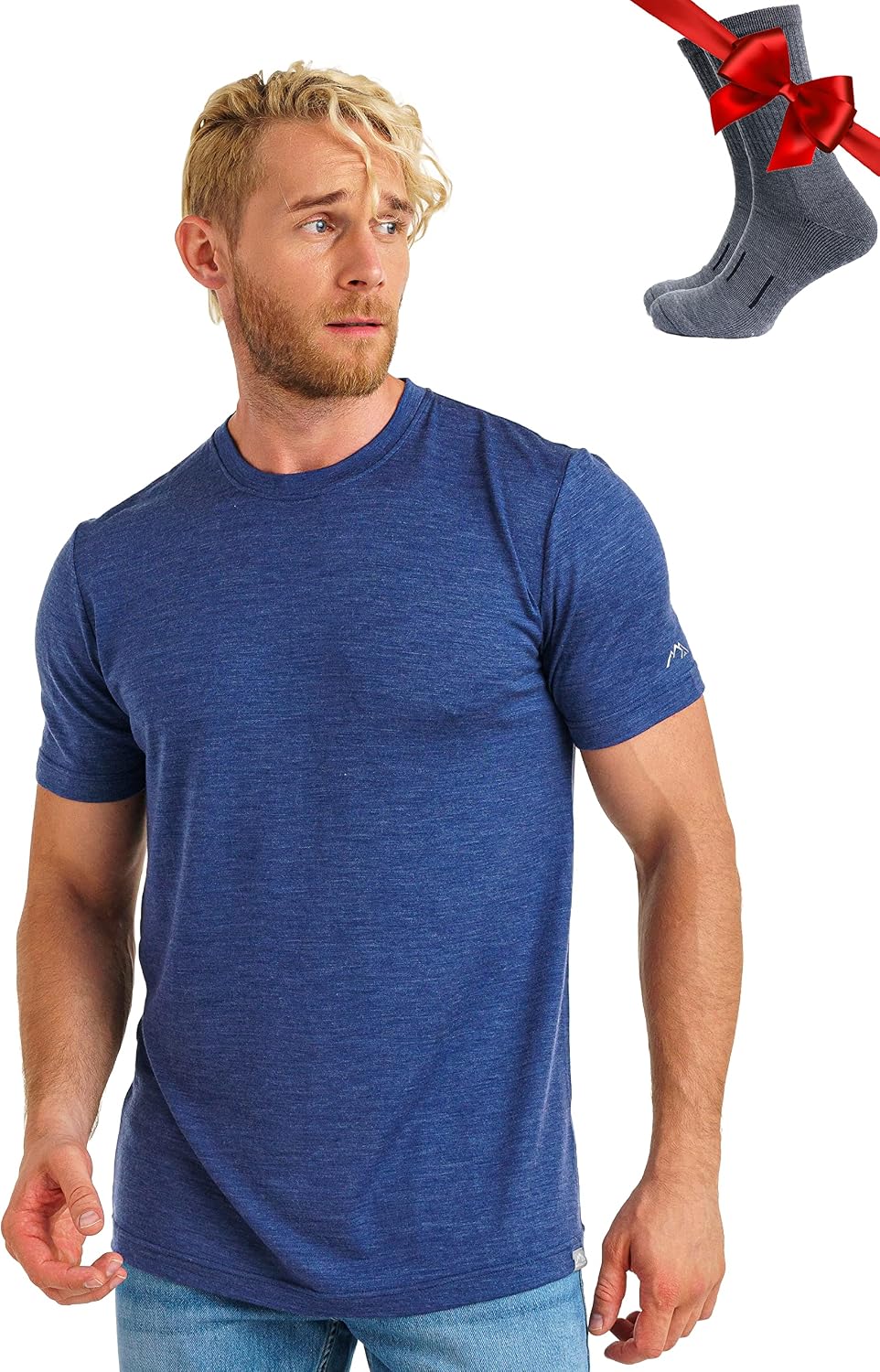 Detalle de Merino.tech Maglietta Merino uomo 18,5 micron