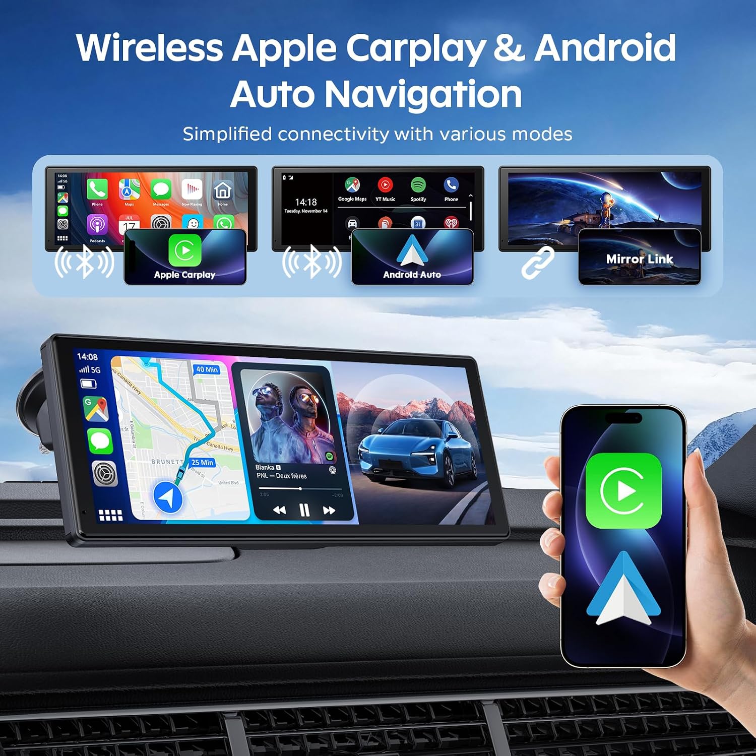 Detalle 2 de CGSGDK 8.88 Ecran Carplay Voiture
