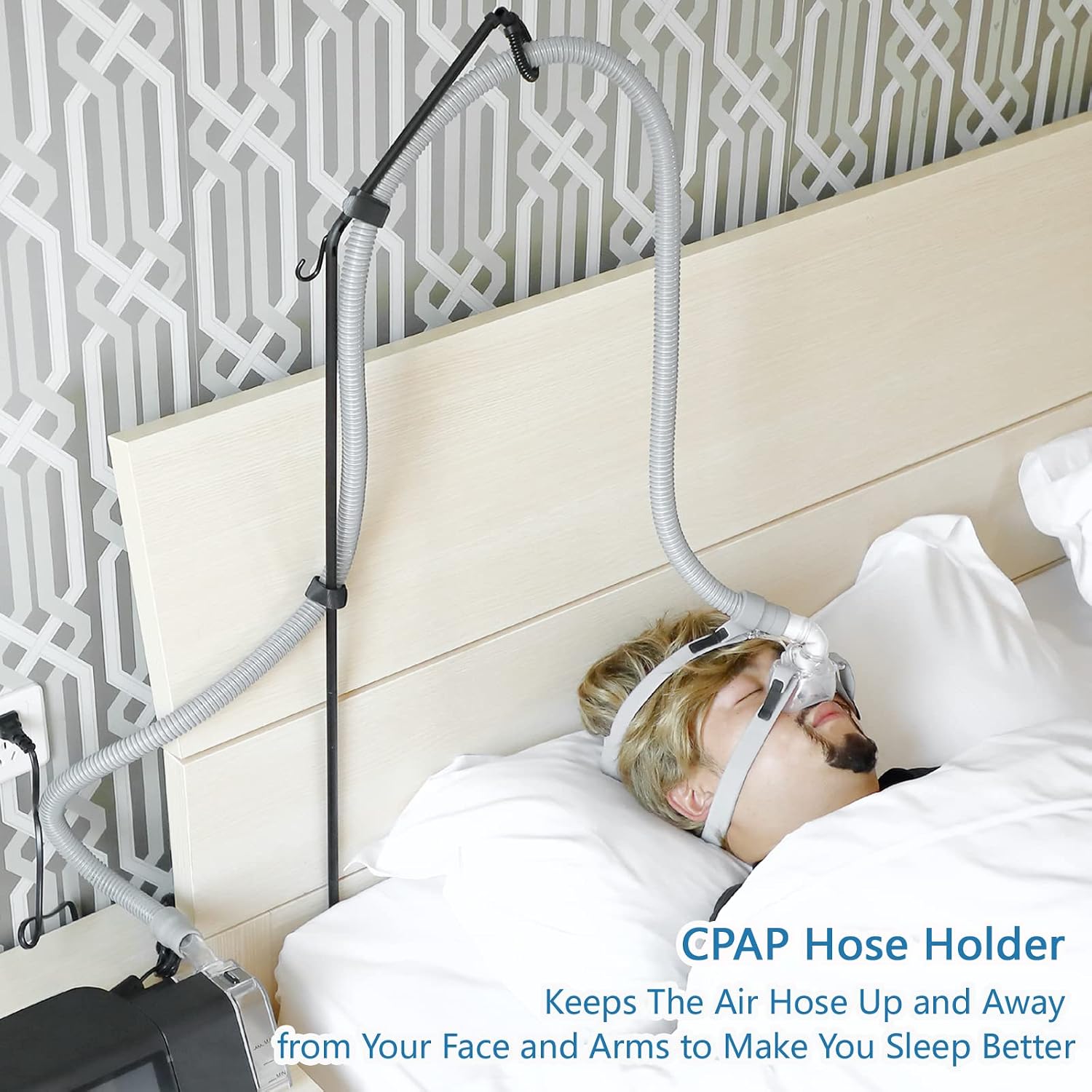 Thumbnail 2 de LONYEON CPAP Hose Holder: Bedside CPAP Hose Hanger for Tangling-Free Sleep