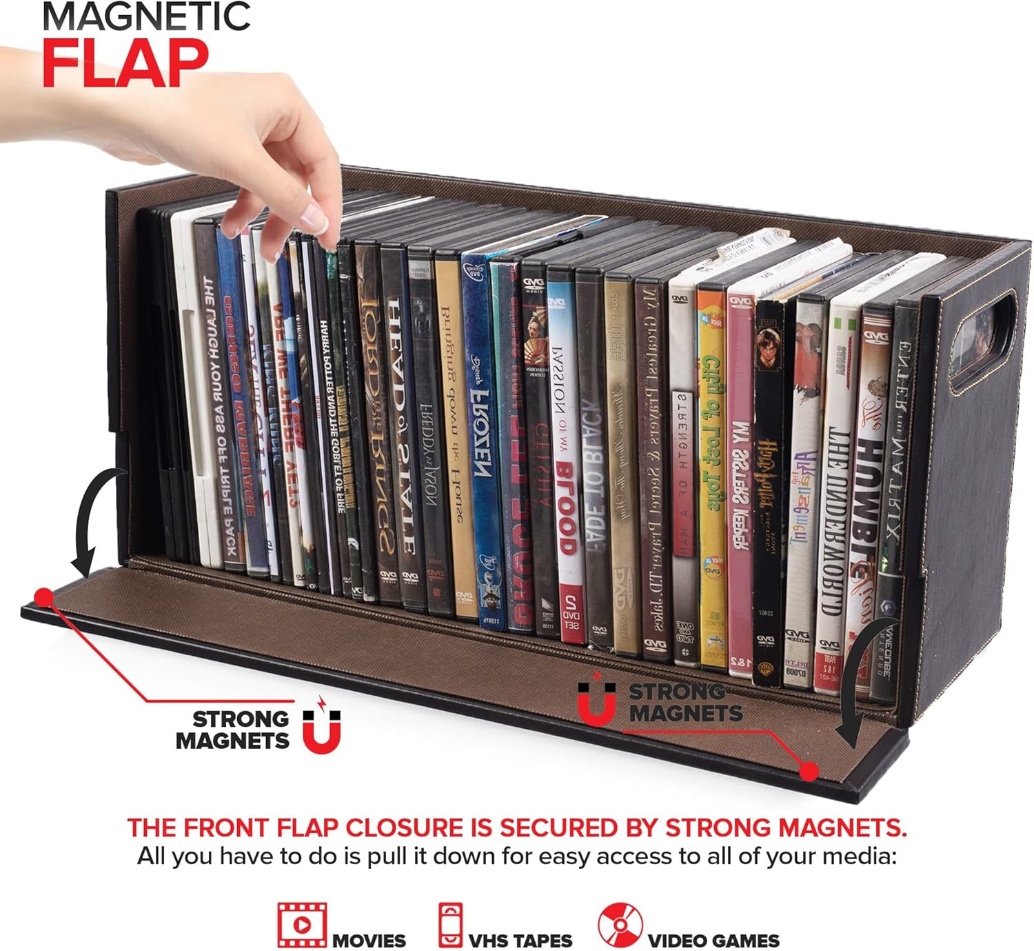 Thumbnail 2 de Stock Your Home DVD Storage Box 28 DVDs 🎞️