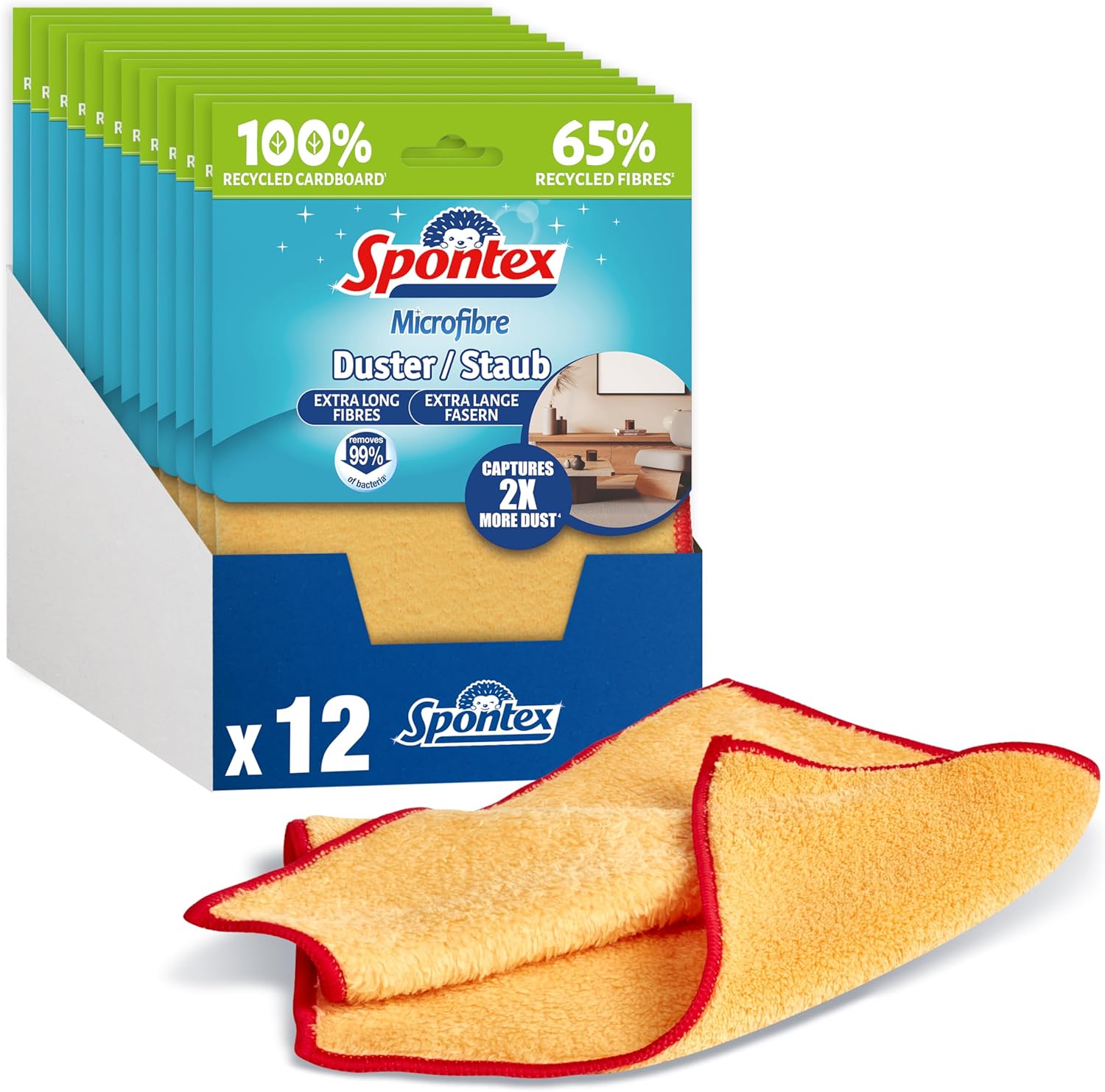 Microfibre Dusters 12 pack, 30 x 30cm