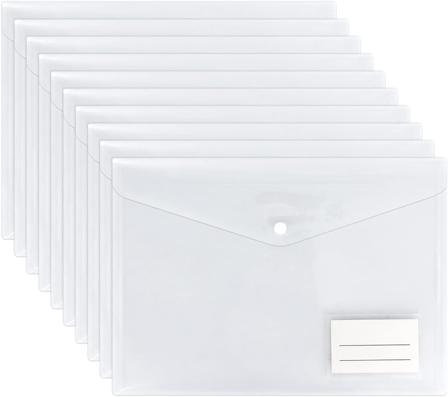 Detalle de Clear Plastic Wallets 10 Pack A4