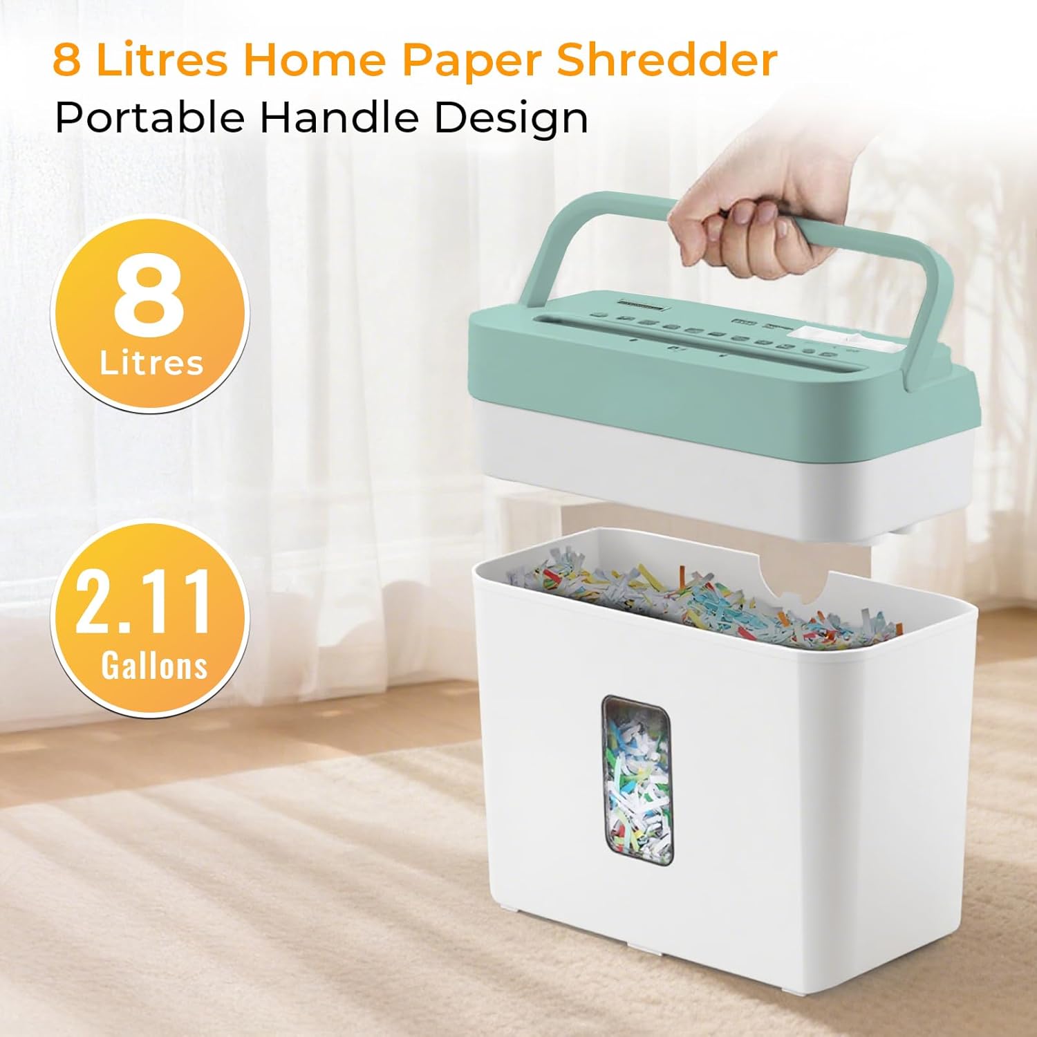 Thumbnail 2 de VidaTeco 10-Sheet Cross‑Cut Shredder P-4 🖨