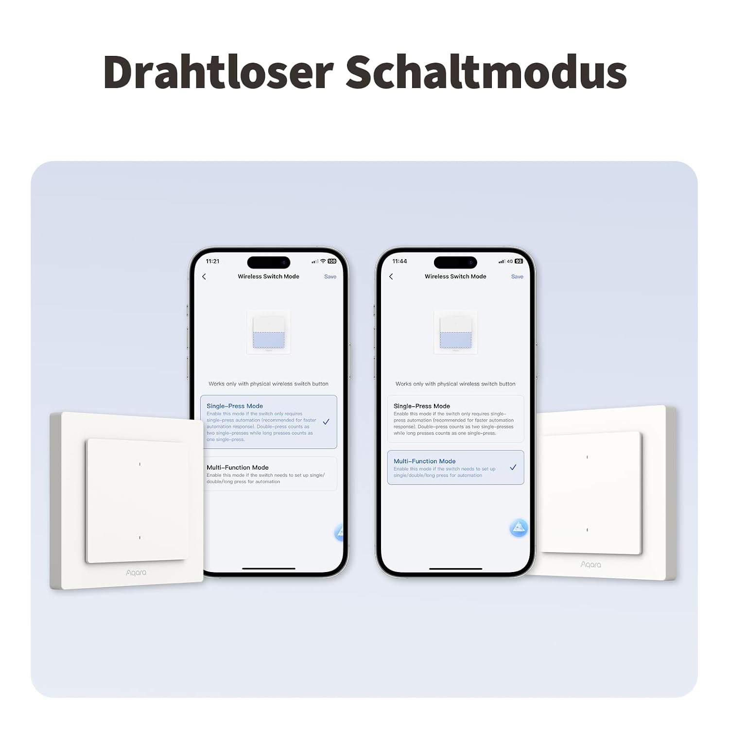 Thumbnail 4 de Aqara H2 Lichtschalter EU 55 mm đ