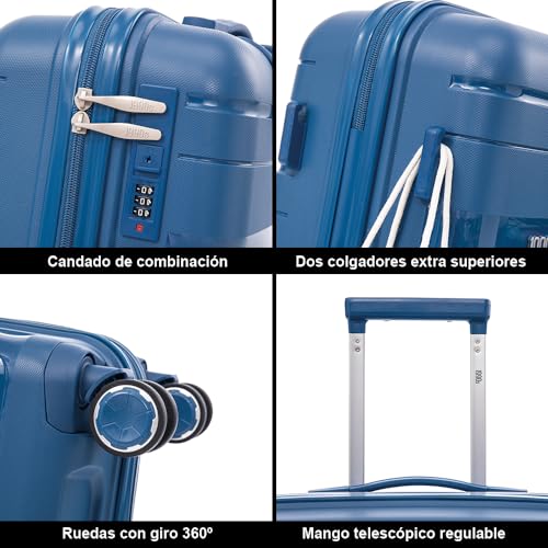 Thumbnail 4 de 1990s Maleta de Cabina 44L Azul Marino