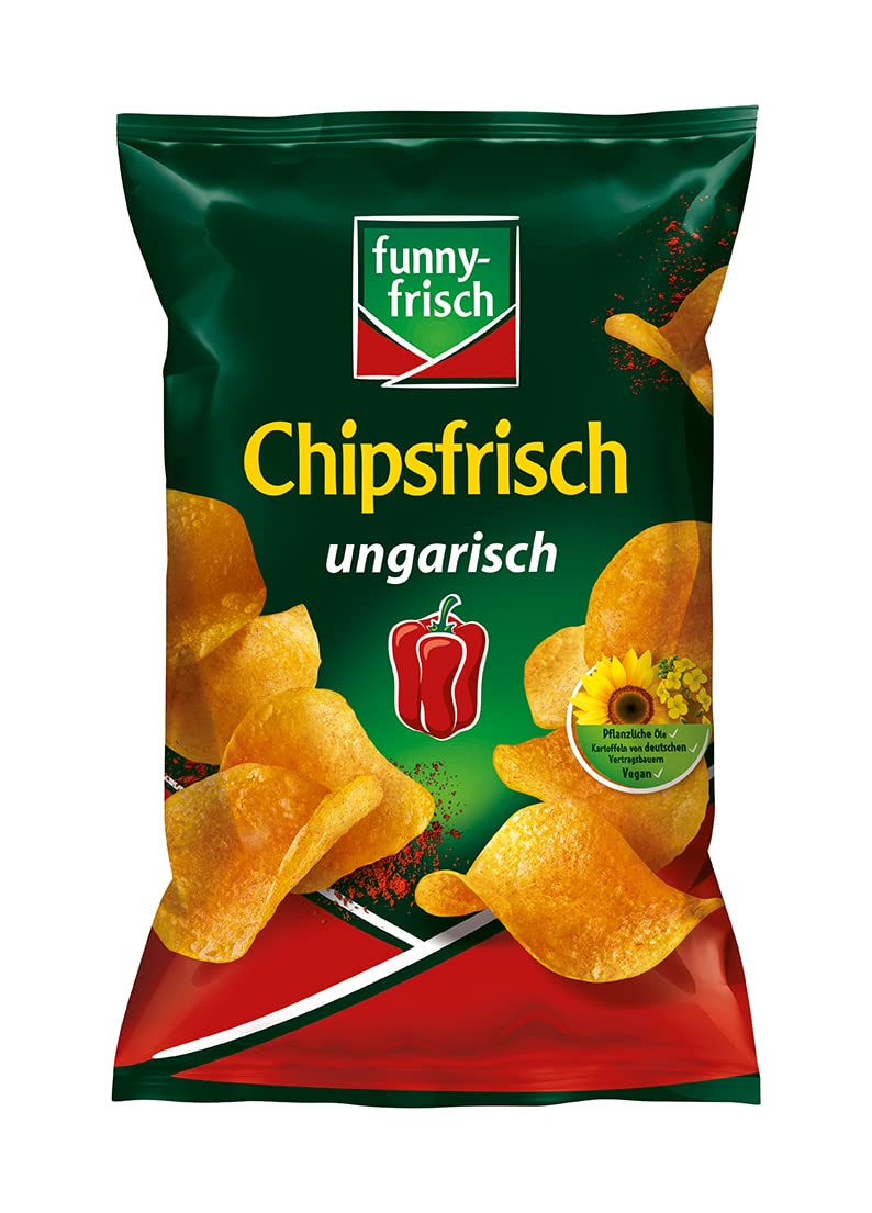 Thumbnail 4 de Funny-frisch Chipsfrisch Ungarisch 40 g (12er Pack) – hauchdünn, extra knusprig