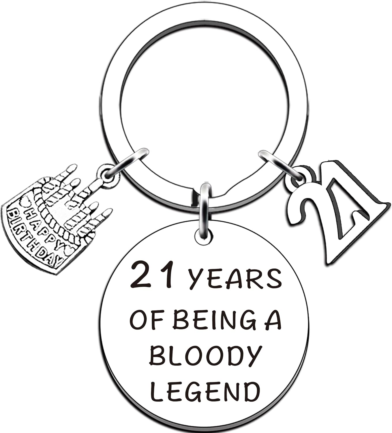 Thumbnail 5 de AMZQ Funny 50th Birthday Keyring: Being A Legend, Fifty & Fabulous