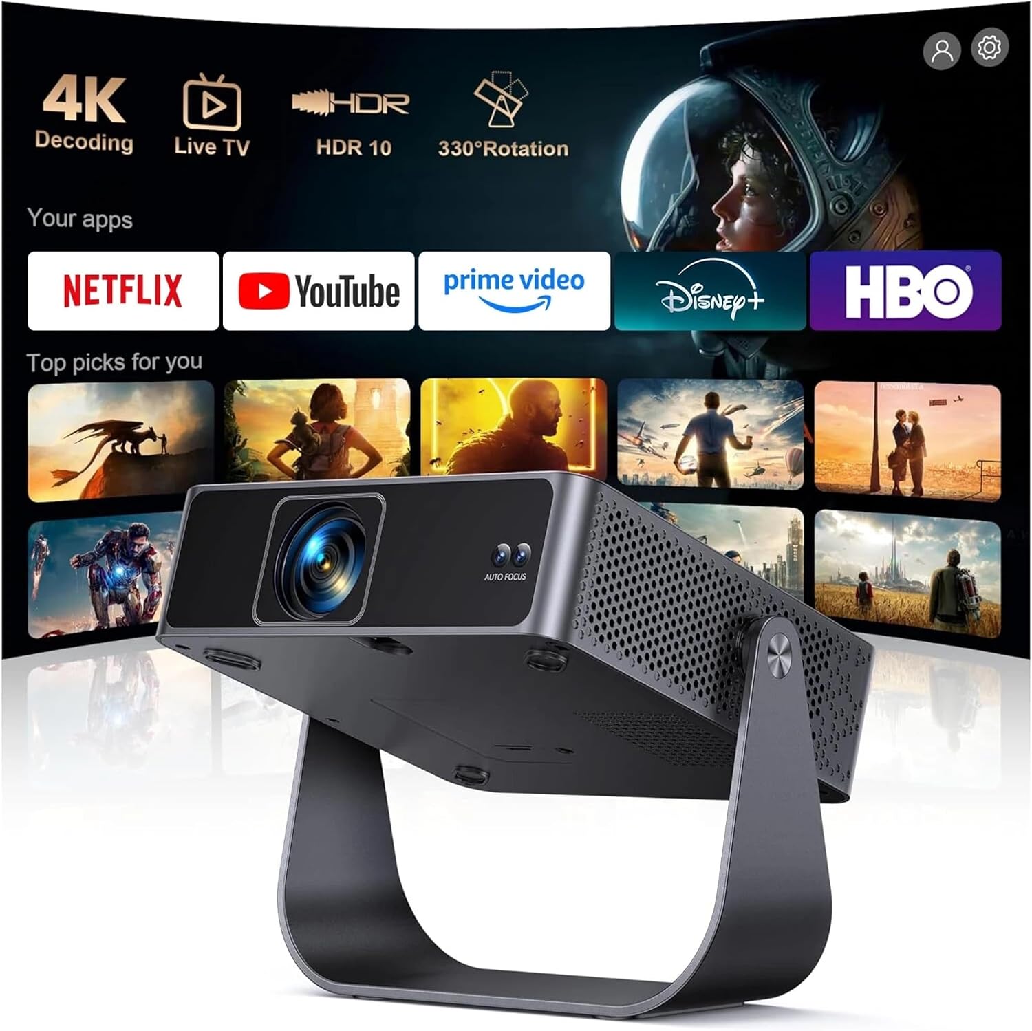 Detalle de S36 Smart Mini Projector 1080P 📽