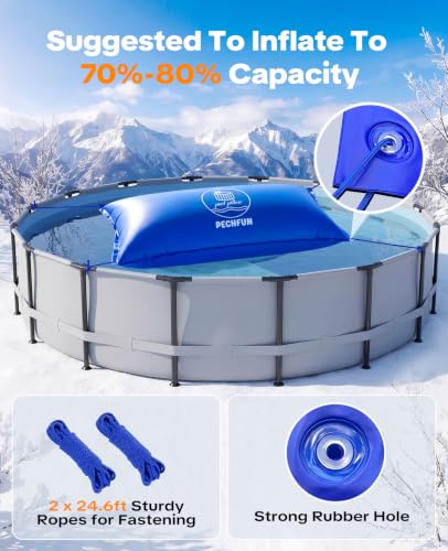 Detalle 2 de Pechfun Cuscino invernale piscina 120x240 cm in PVC con valvola Boston