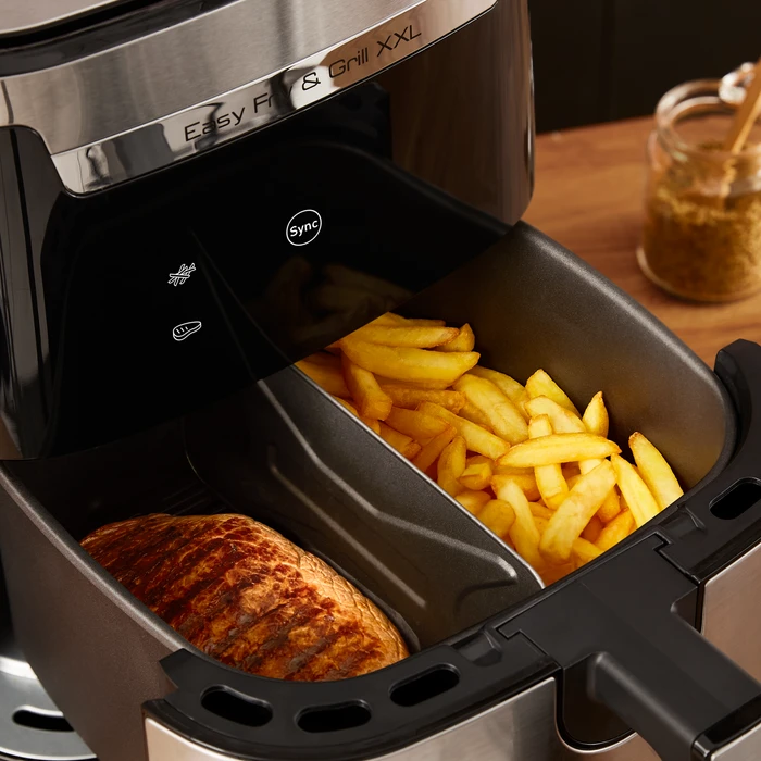 Thumbnail 11 de Tefal Easy Fry & Grill XXL EY801D Heißluftfritteuse mit 2 Garzonen und Grillplatte