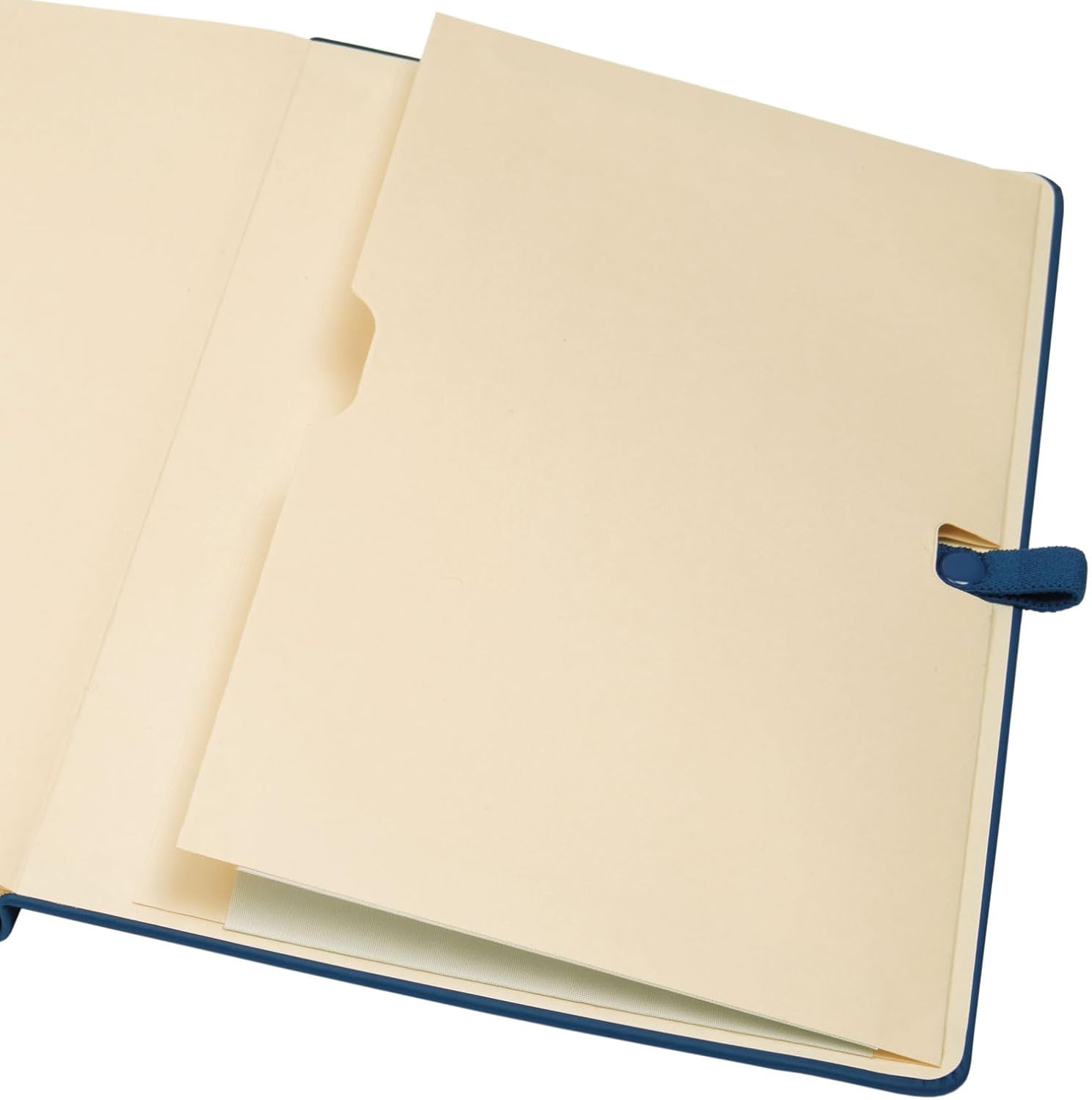 Thumbnail 4 de Finocam Cahier Nexo – Couverture rigide bleu marine, grand format, feuilles microperforées (72 feuilles) avec pochette et passant pour stylo