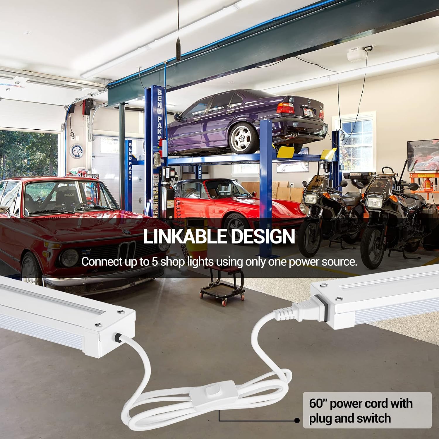 Detalle de FaithSail LED shop lights 4 ft